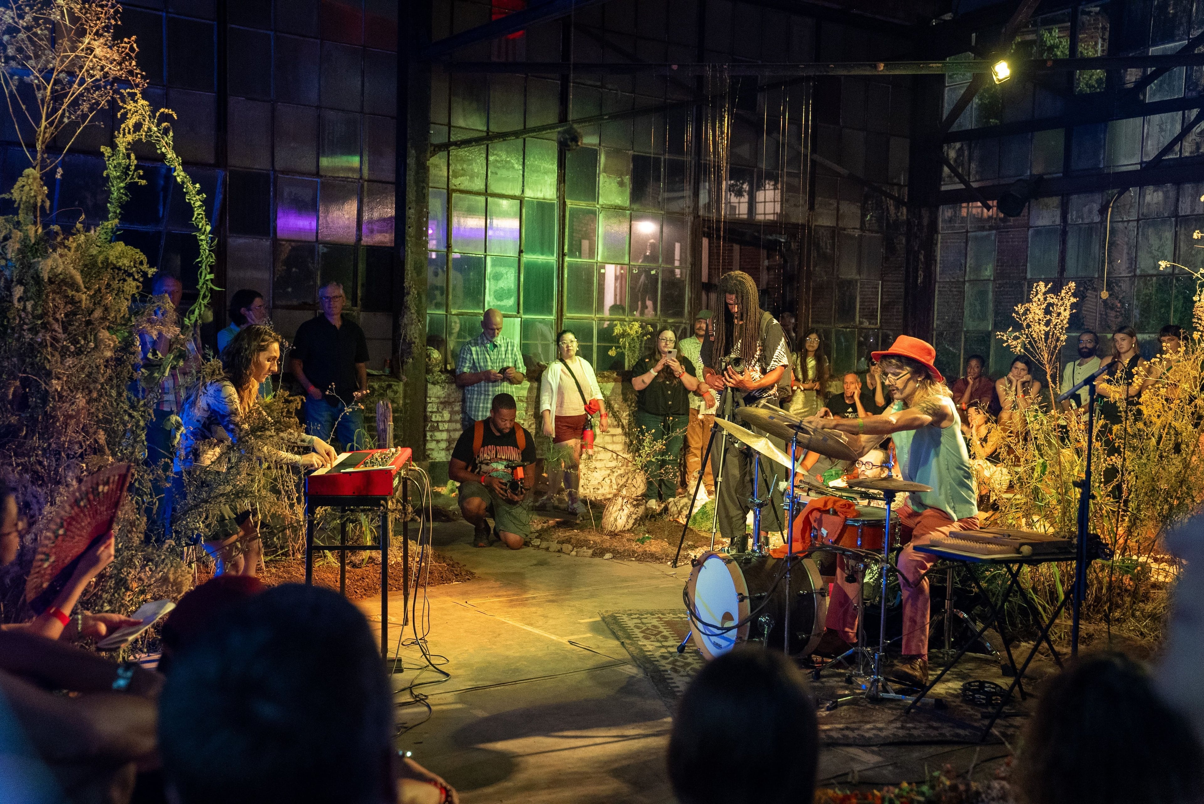 "Holding Patterns" performance by Cameron Wilson and Ipek Eginli at SITE at Goat Farm. (Courtesy of Ian Cone)