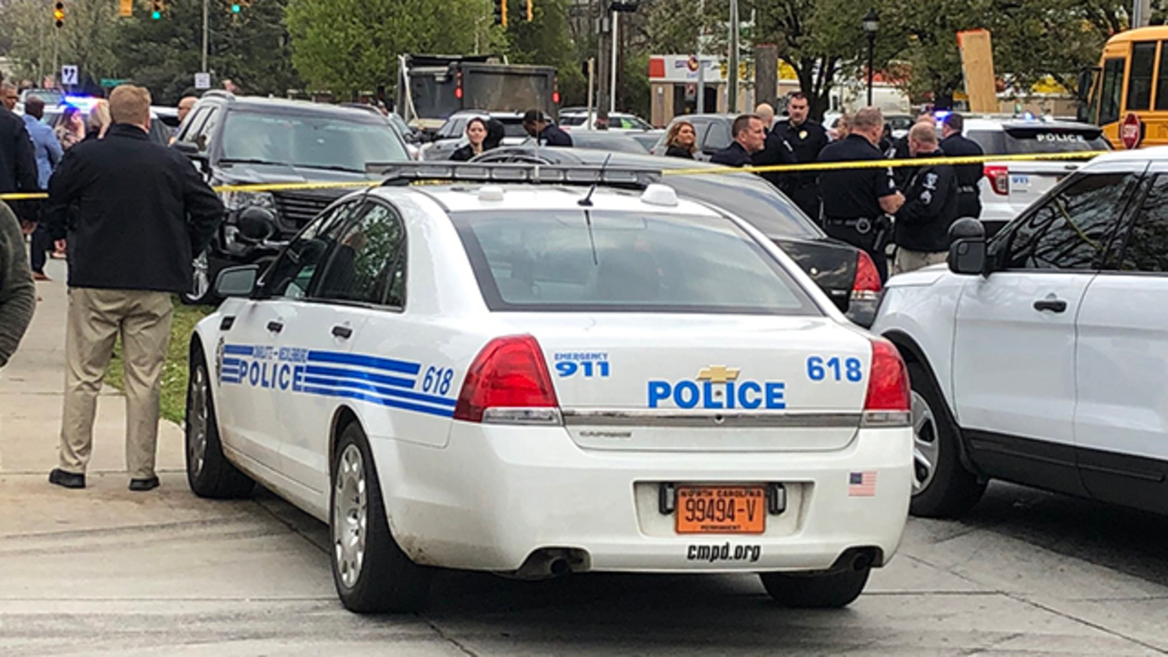 Police in Charlotte, N.C., investigating a deadly officer-involved shooting on Monday, March 25, 2019.