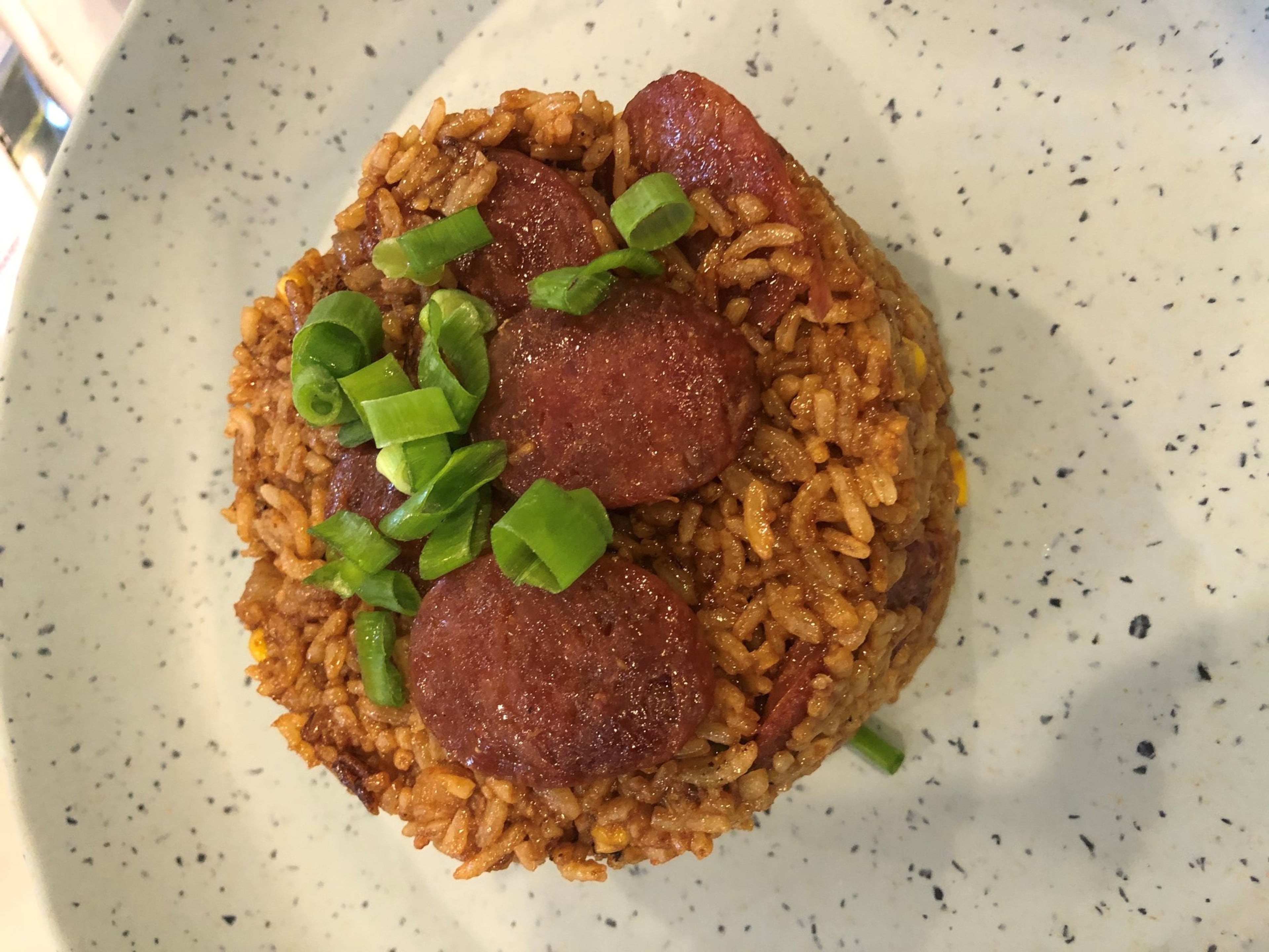 Fried Rice With Corn, Carrots and Chinese Sausage can be made with other vegetables or different sausage. CONTRIBUTED BY RICHARD TANG