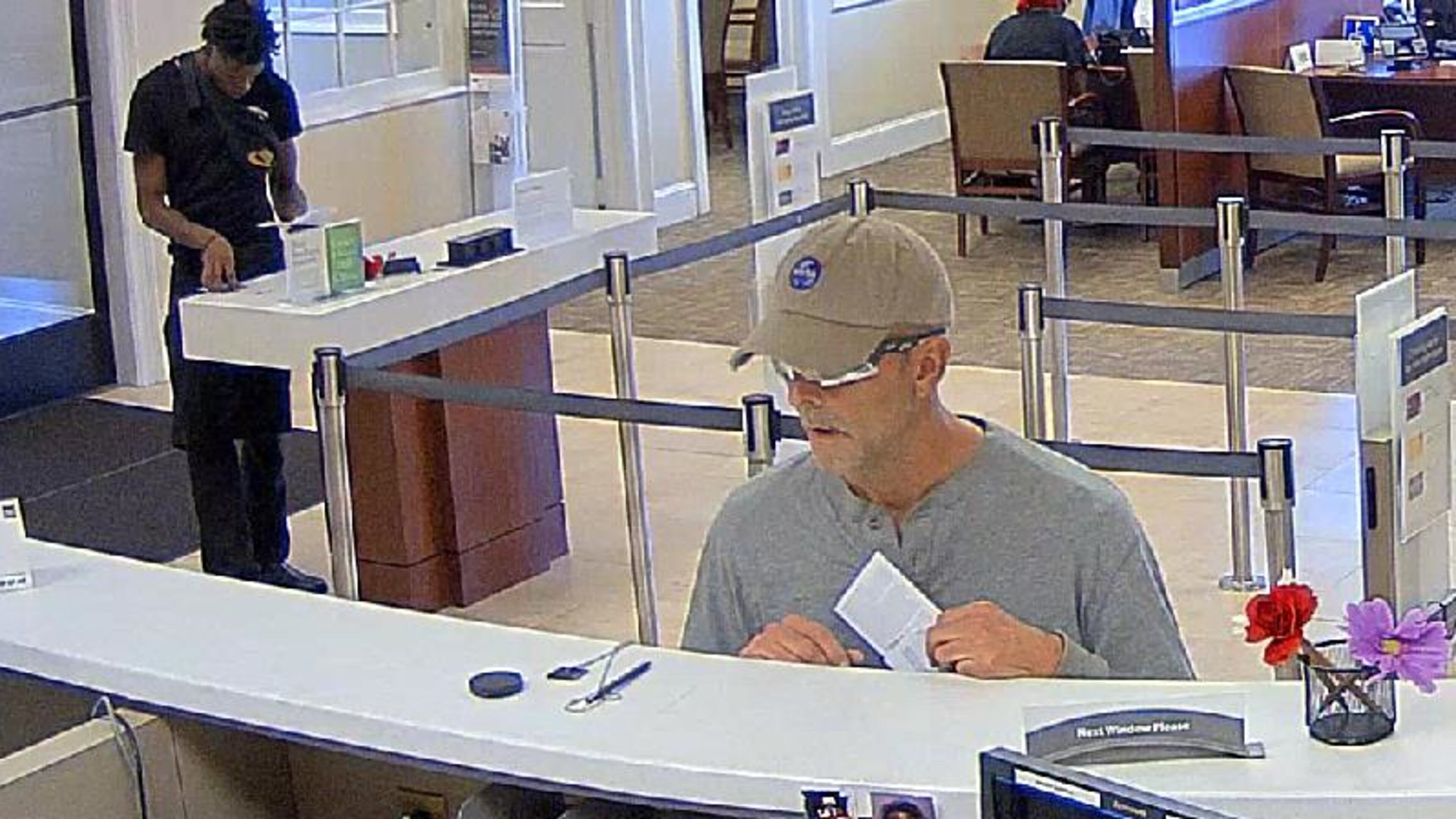 The Cobb County Police Department is trying to identify this man who they say robbed a Wells Fargo bank in Marietta. Credit: Cobb County police