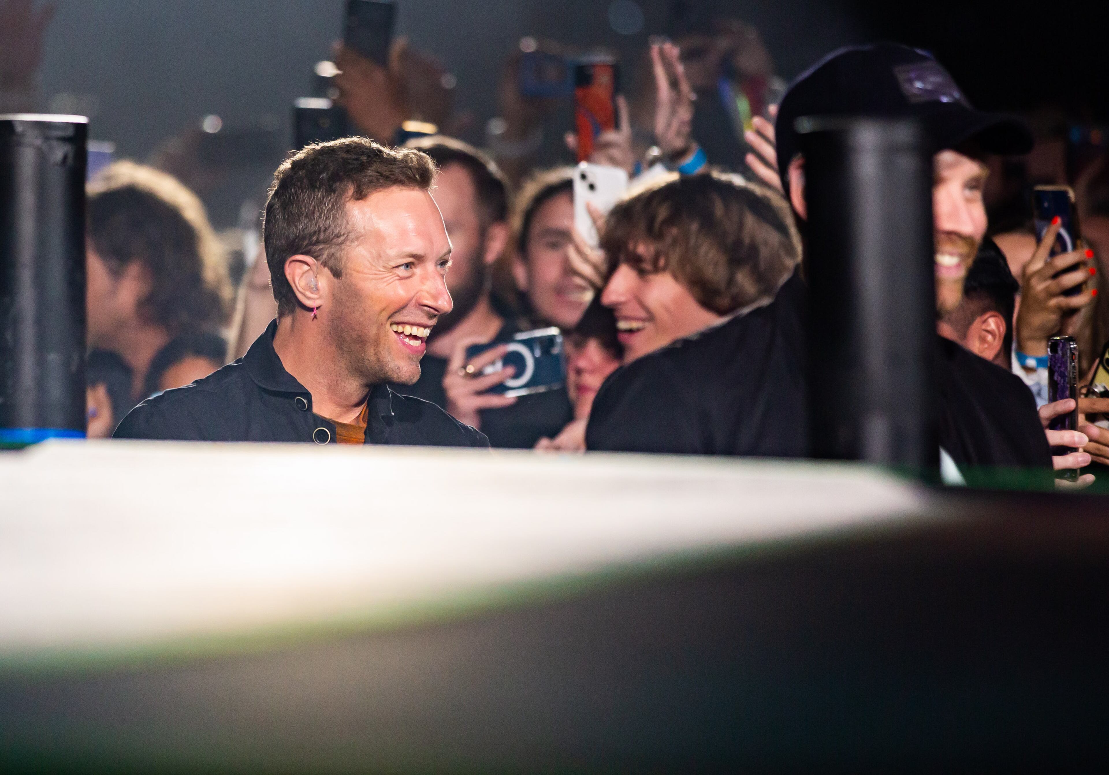 Coldplay, featuring lead singer Chris Martin, brought its Music of the Spheres World Tour to Mercedes-Benz Stadium in Atlanta on Saturday night, June 11, 2022. (Ryan Fleisher for The Atlanta Journal-Constitution)