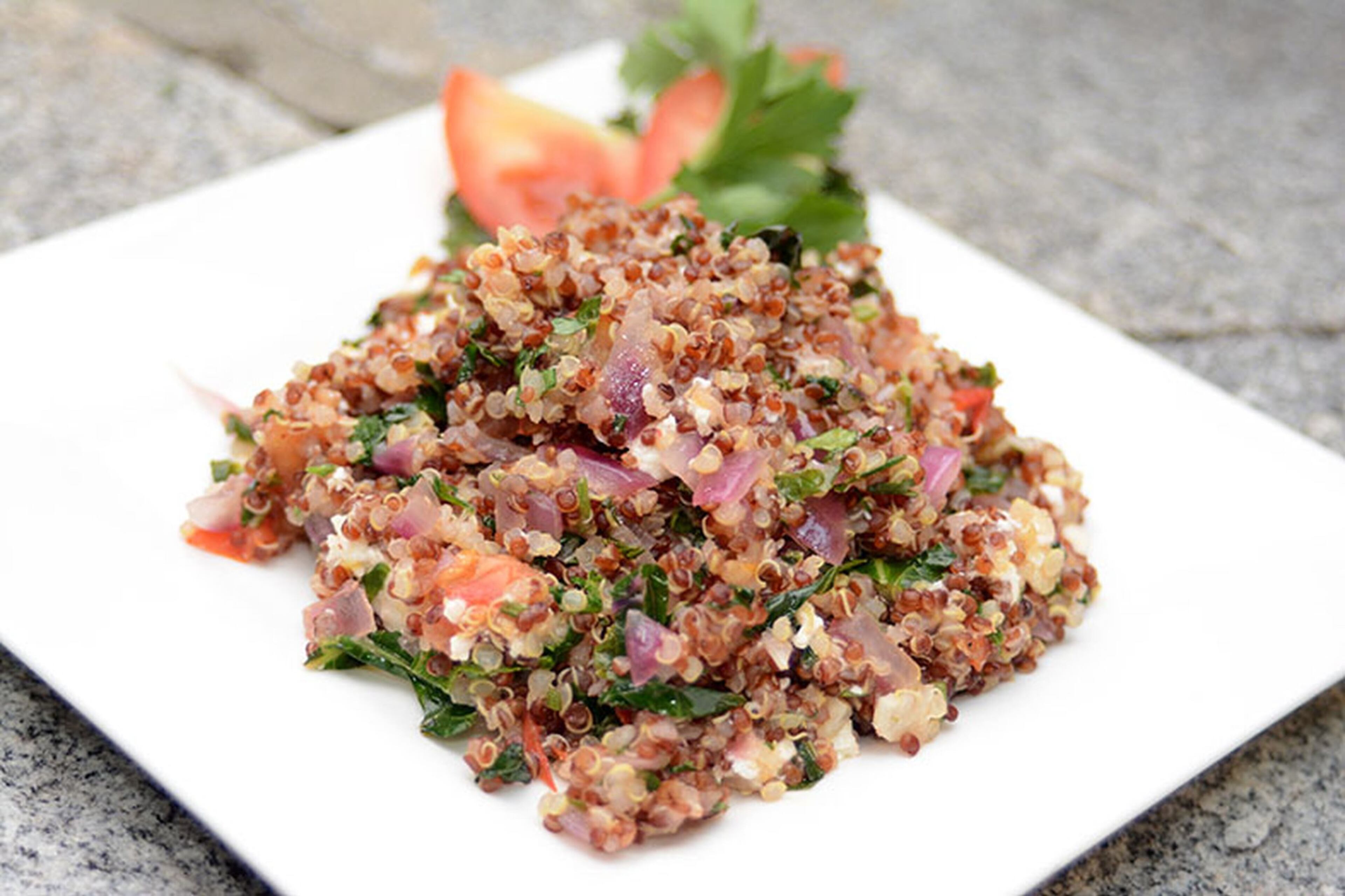 Kale Quinoa Salad from Atlanta Botanical Garden Cafe (Styling by Chef Megan McCarthy / Contributed by Adrienne Harris)