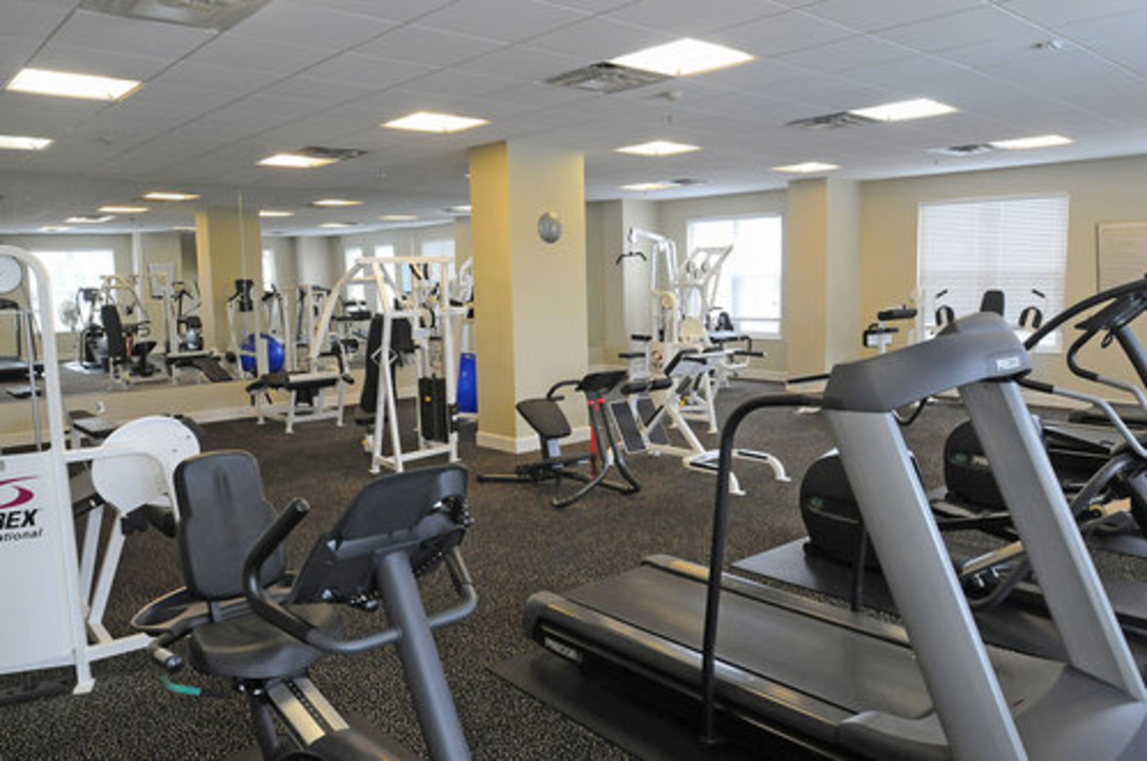 The Scotts really appreciate the community's 1,500 square-foot fitness center, an amenity that they really use so they don't mind paying the reasonable association fees.