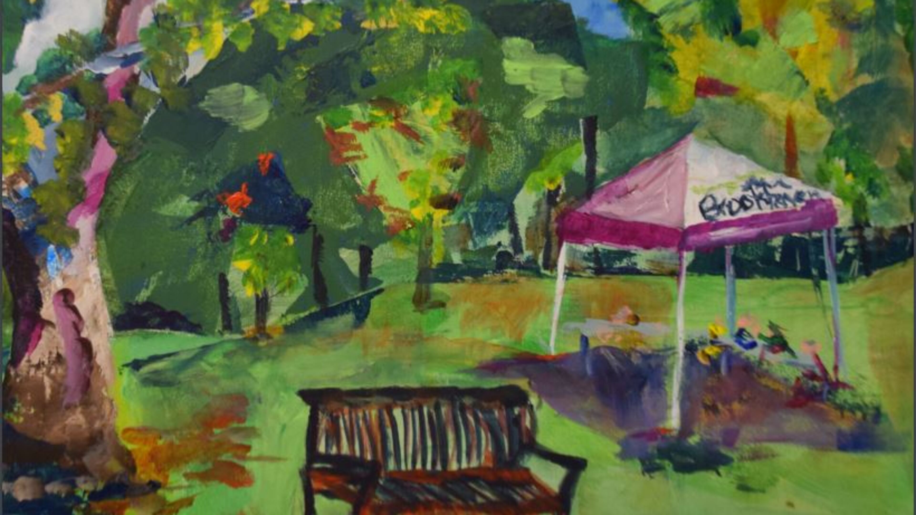 The winning entry from the 3rd annual Paint the Park in by Manning Kingery which depicts Blackburn Park was chosen as the cover for the Brookhaven 2018 Spring Activity Guide. CONTRIBUTED