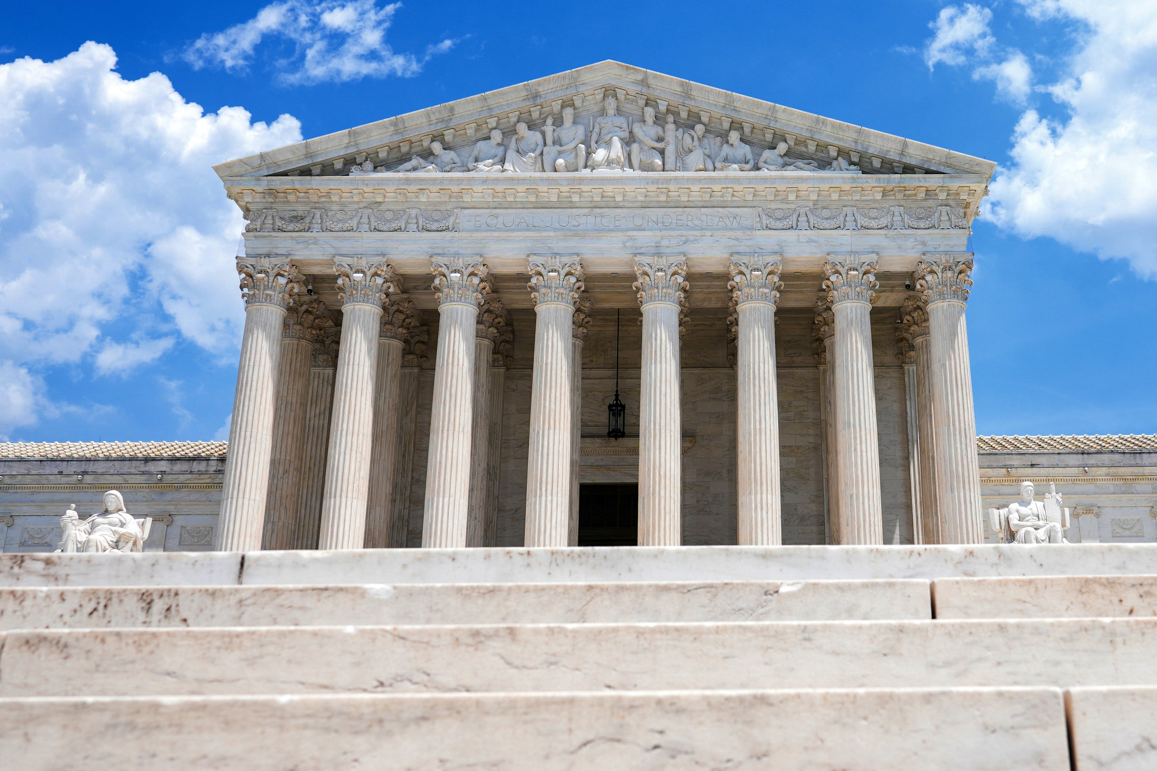 The U.S. Supreme Court is seen last month in Washington. (Mariam Zuhaib/AP)