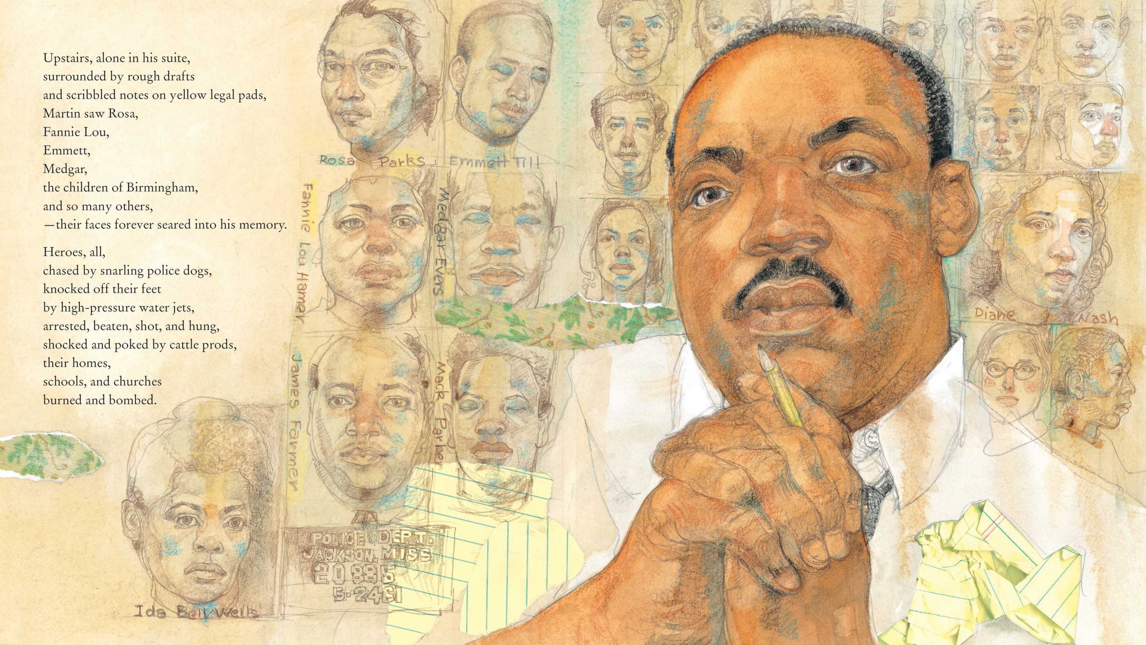 Jerry Pinkney's Illustration from the 2019 book "A Place to Land" by Barry Wittenstein, is part of a new exhibit at the High Museum. Contributed.