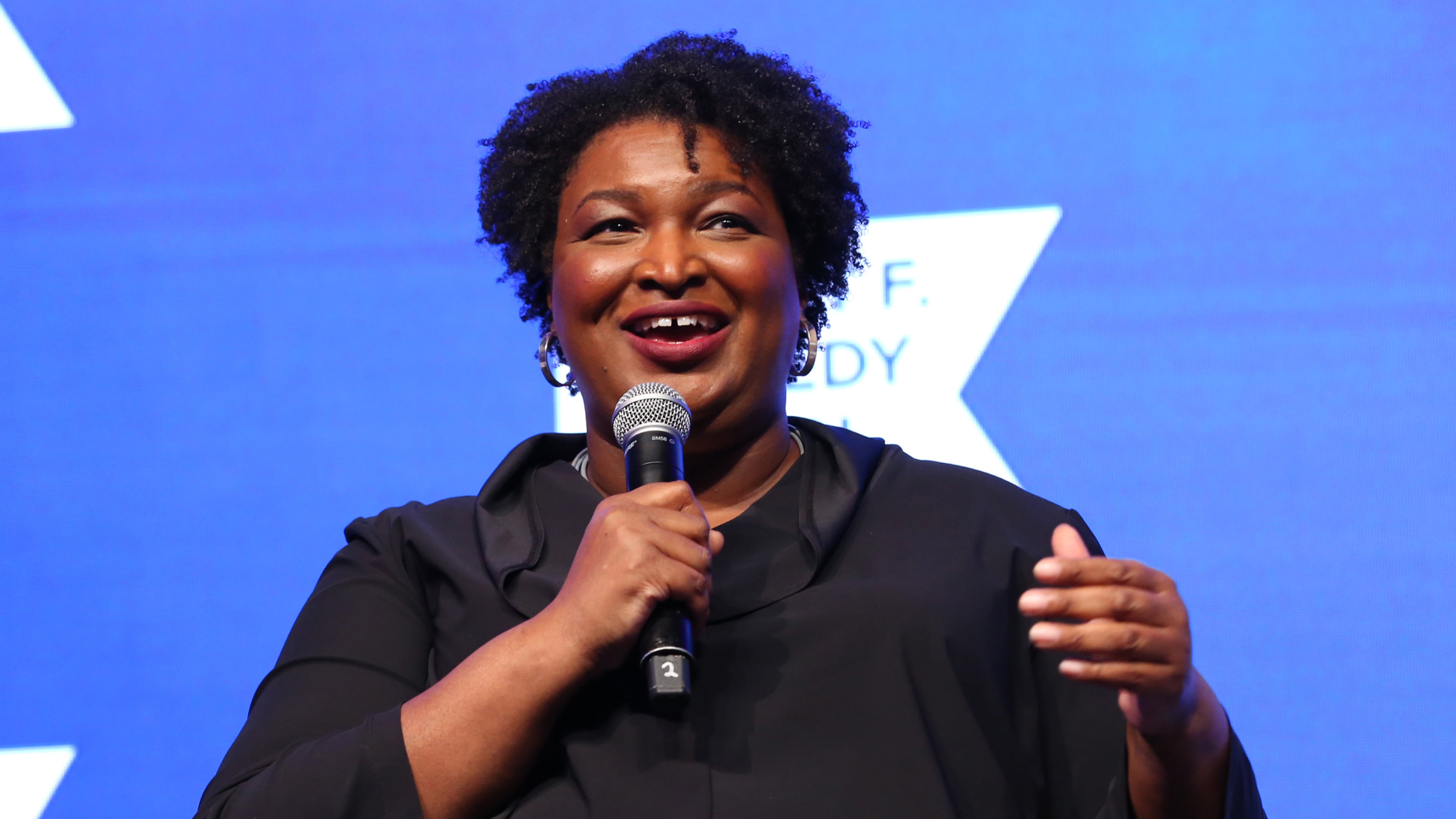 Stacey Abrams speaks during the Robert F. Kennedy Human Rights Ripple of Hope Award Gala on Dec. 9, 2021, in New York. (Monica Schipper/Getty Images for Robert F. Kennedy Human Rights/TNS)