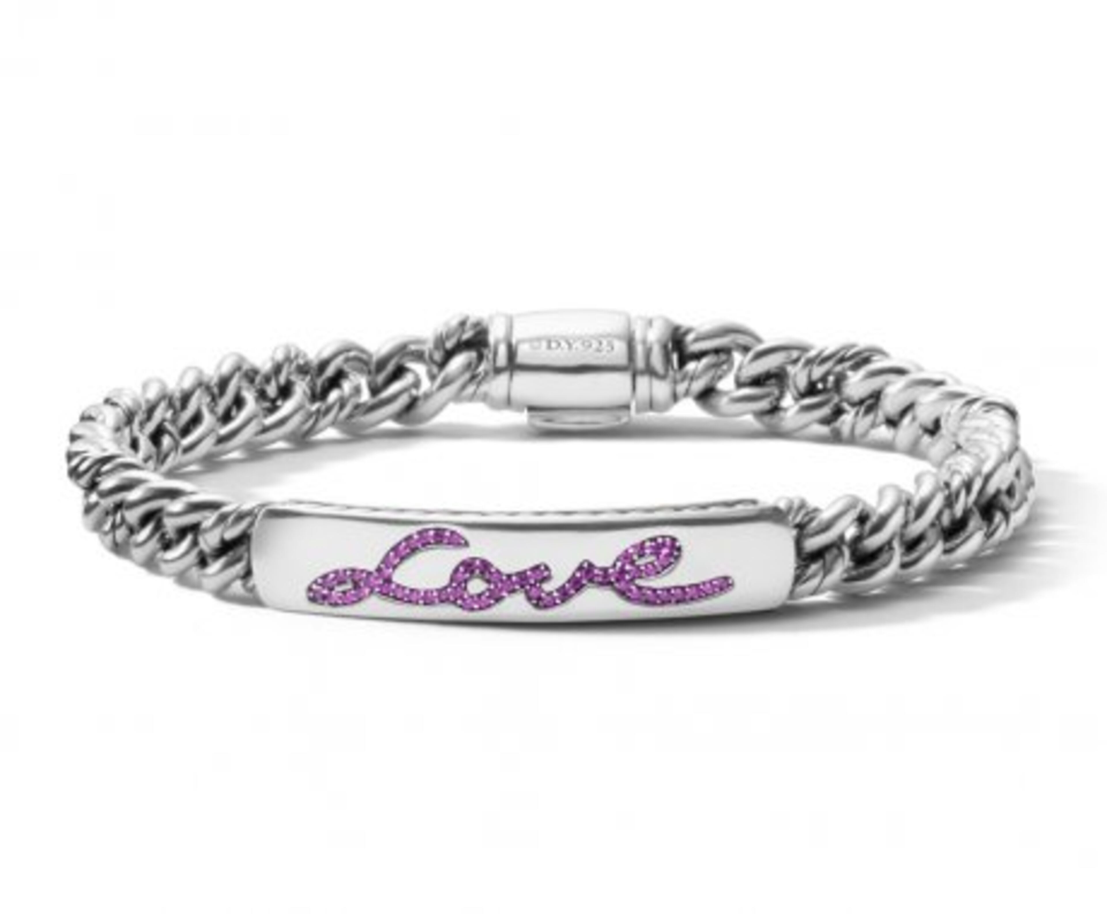 David Yurman's Petite Pavé Curb Link Love ID Bracelet is $895. 10% of the purchase price goes to the Breast Cancer Research Foundation. The bracelet, and other items curated for BCA month, are available at davidyurman.com and the Lenox Square boutique.