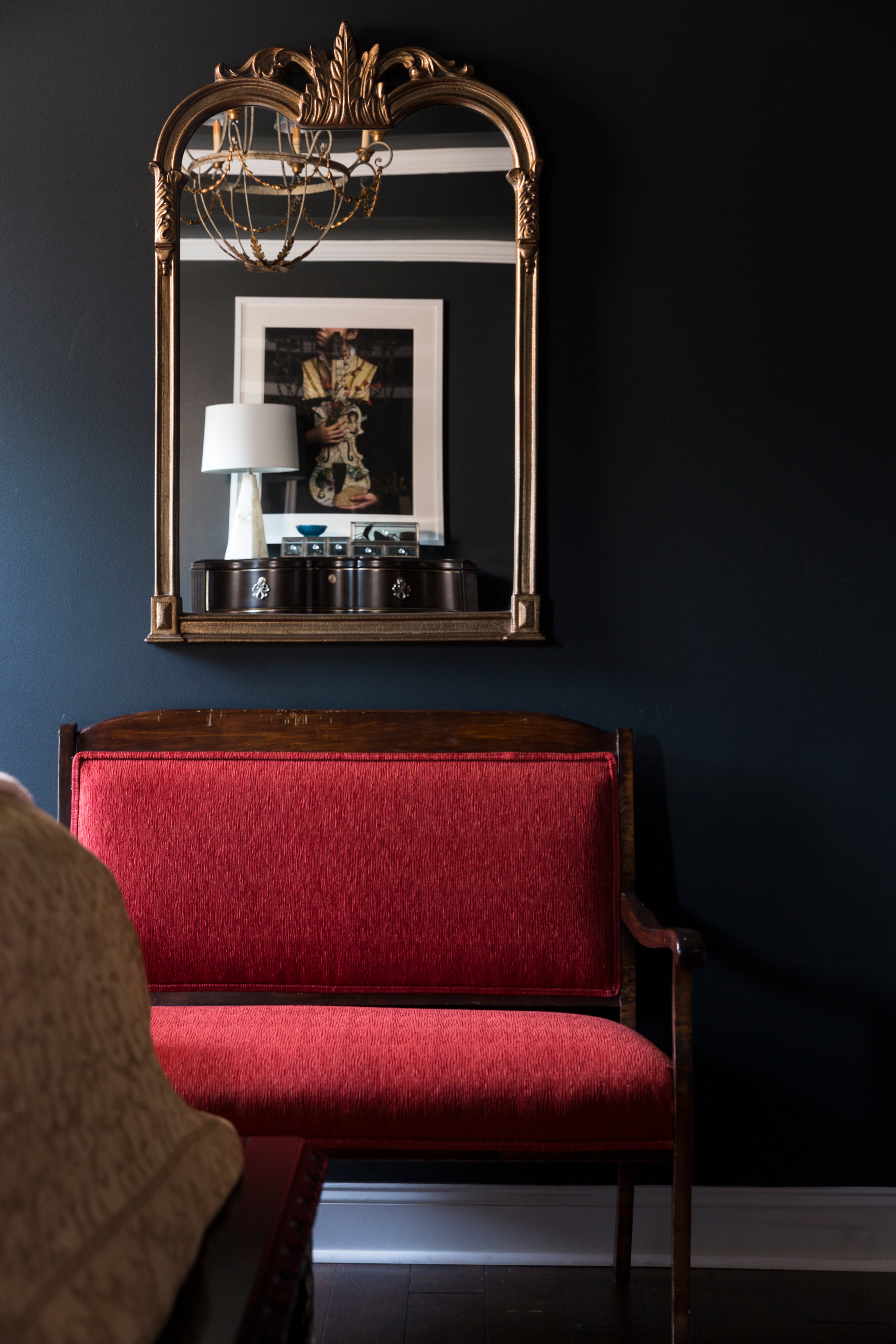 To Atkins, the vision for the home was best realized in the living room — a space full of evocative artistry.
Courtesy of Leah Atkins Design