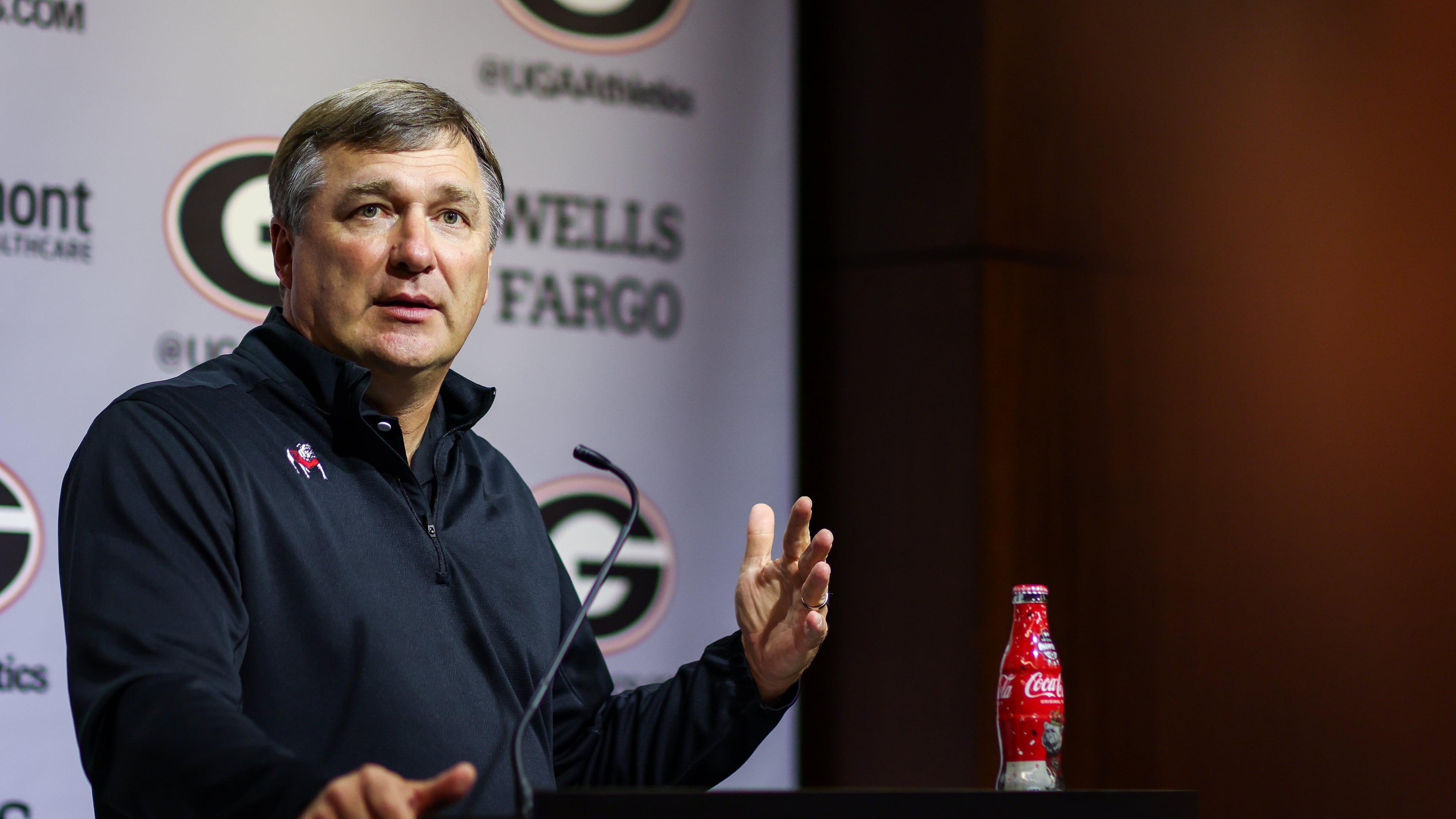 Georgia head coach Kirby Smart during a press conference at the Butts-Mehre Heritage Hall in Athens, Ga., on Thursday, Aug. 4, 2022. (Photo by Tony Walsh)