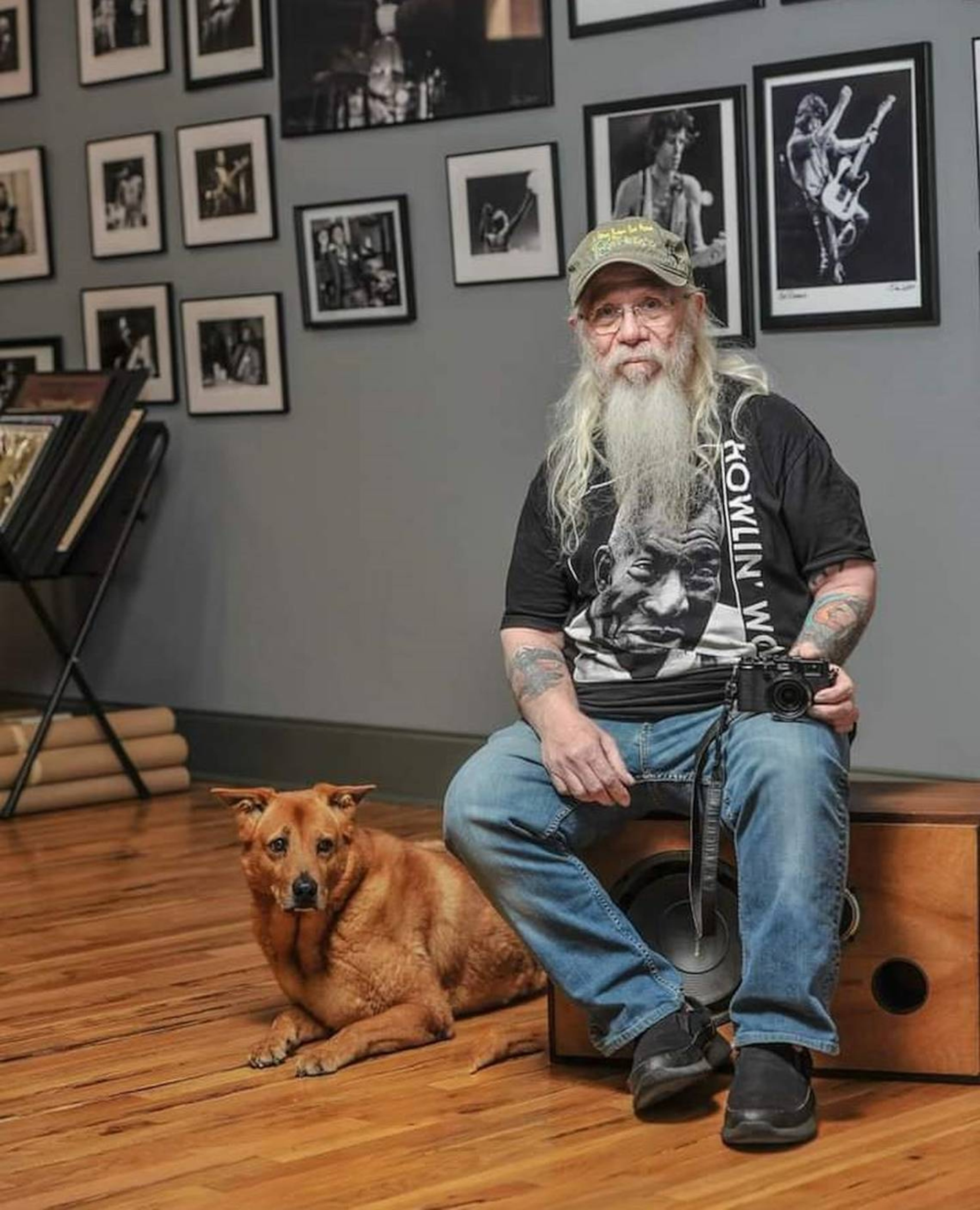 Kirk West sits for a photo as part of the Macon Music Project started by local photographer Dsto Moore. (Photo Courtesy Dsto Moore)