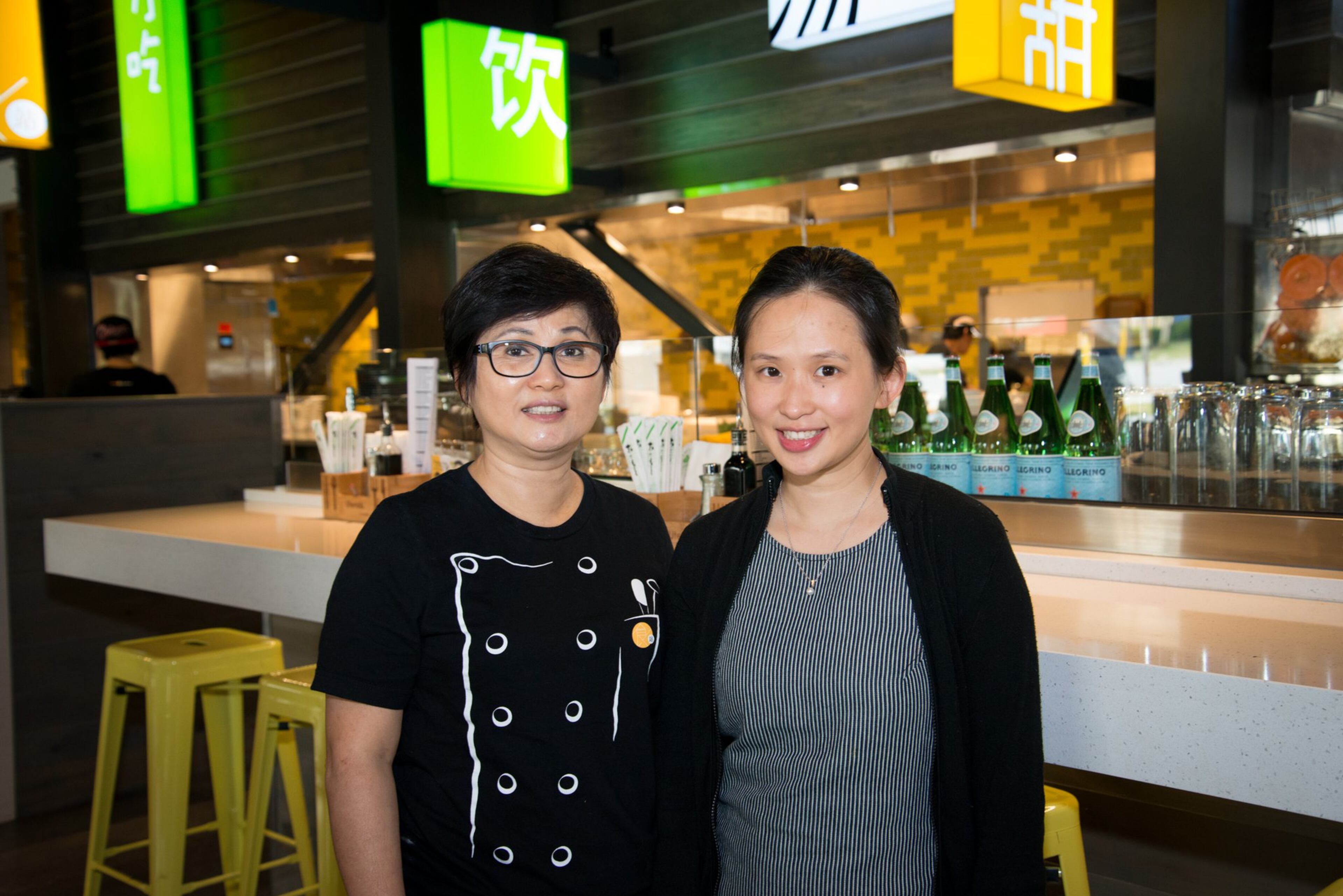 Chef/owner Amy Wong (left) and daughter Rachel Ewe at Food Terminal. Photo credit- Mia Yakel.