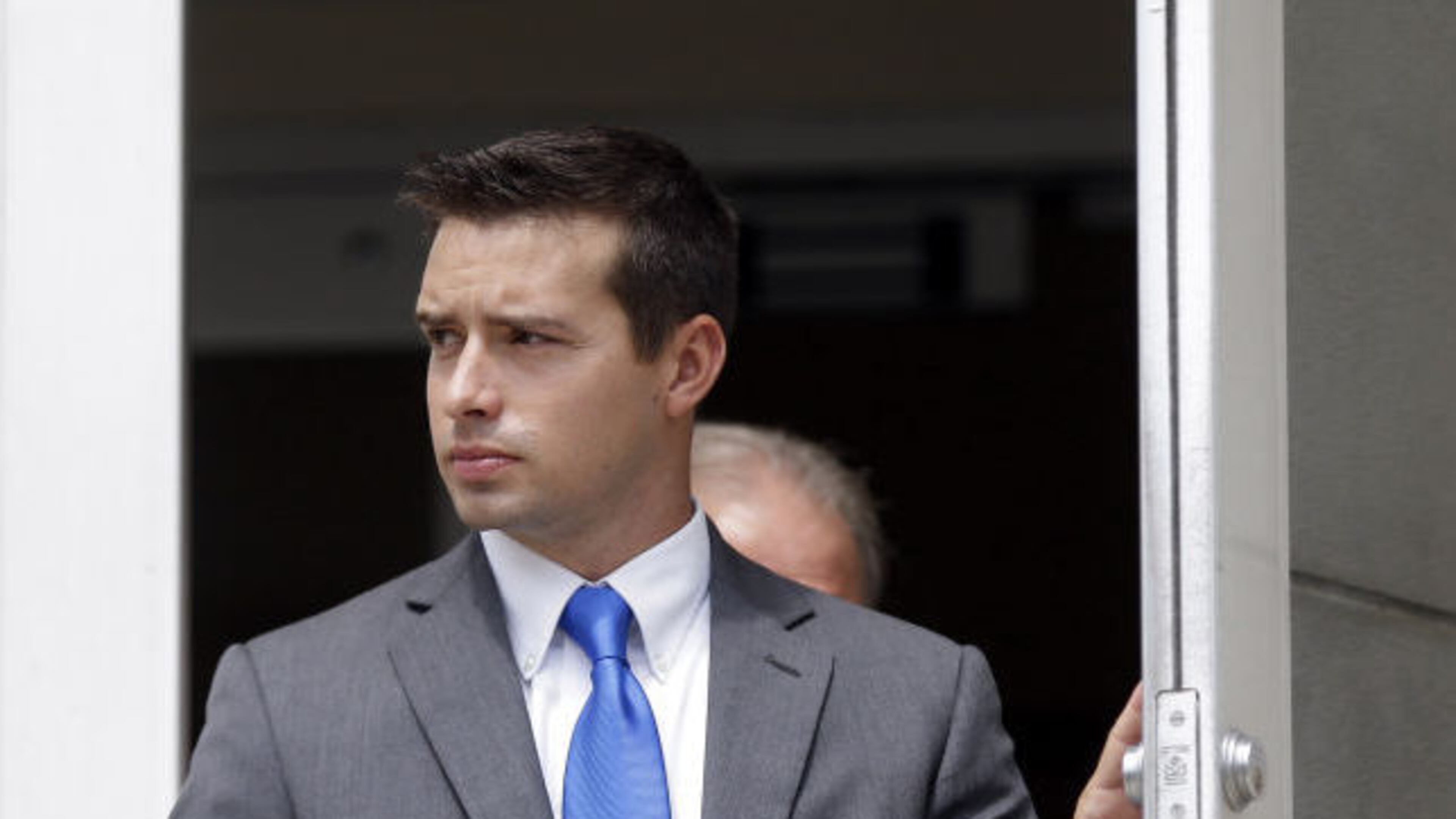 Eric Parker leaves the federal courthouse in Huntsville, Ala. (AP PHOTO)