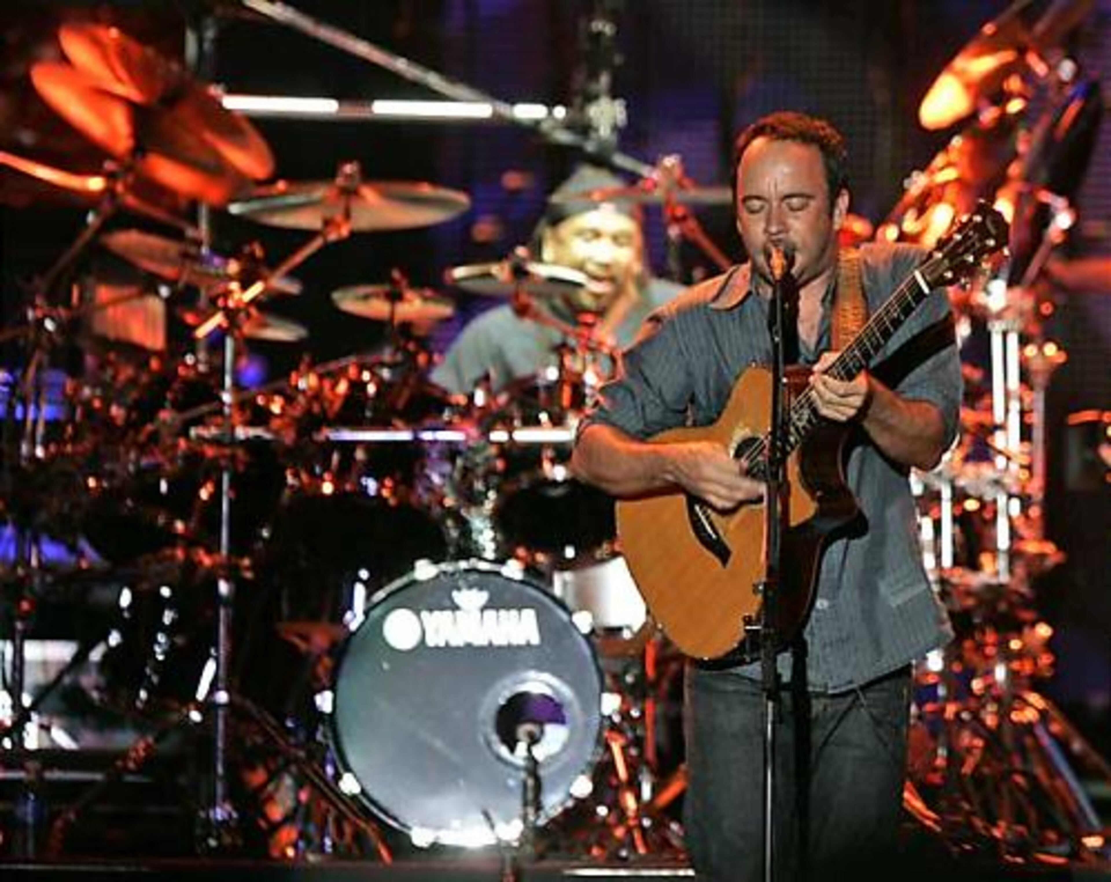 Dave Matthews performs at Lane stadium.