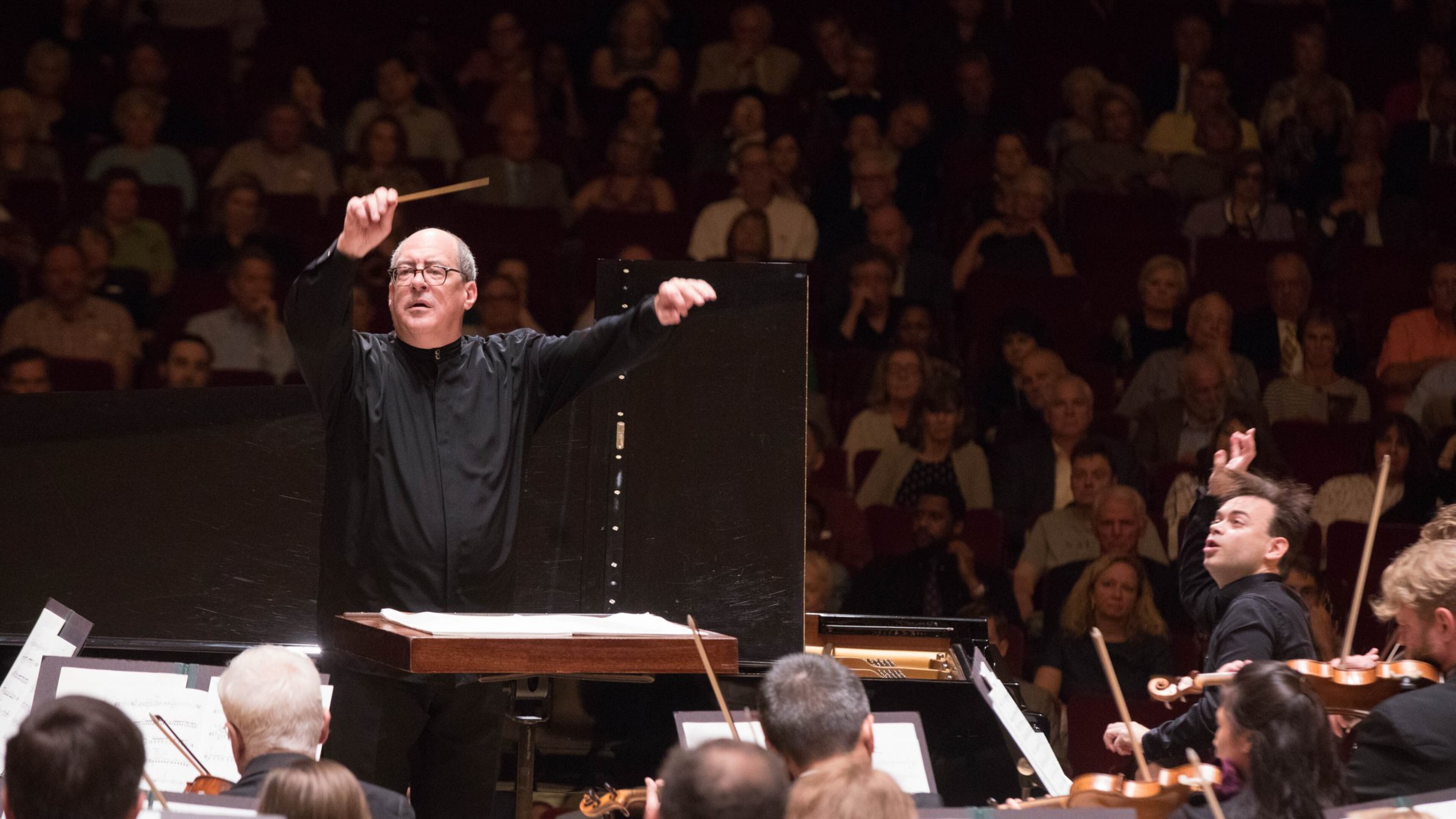 Music Director Robert Spano conducts pianist Dejan Lazic and the Atlanta Symphony Orchestra Thursday night at Symphony Hall. CONTRIBUTED BY JEFF ROFFMAN