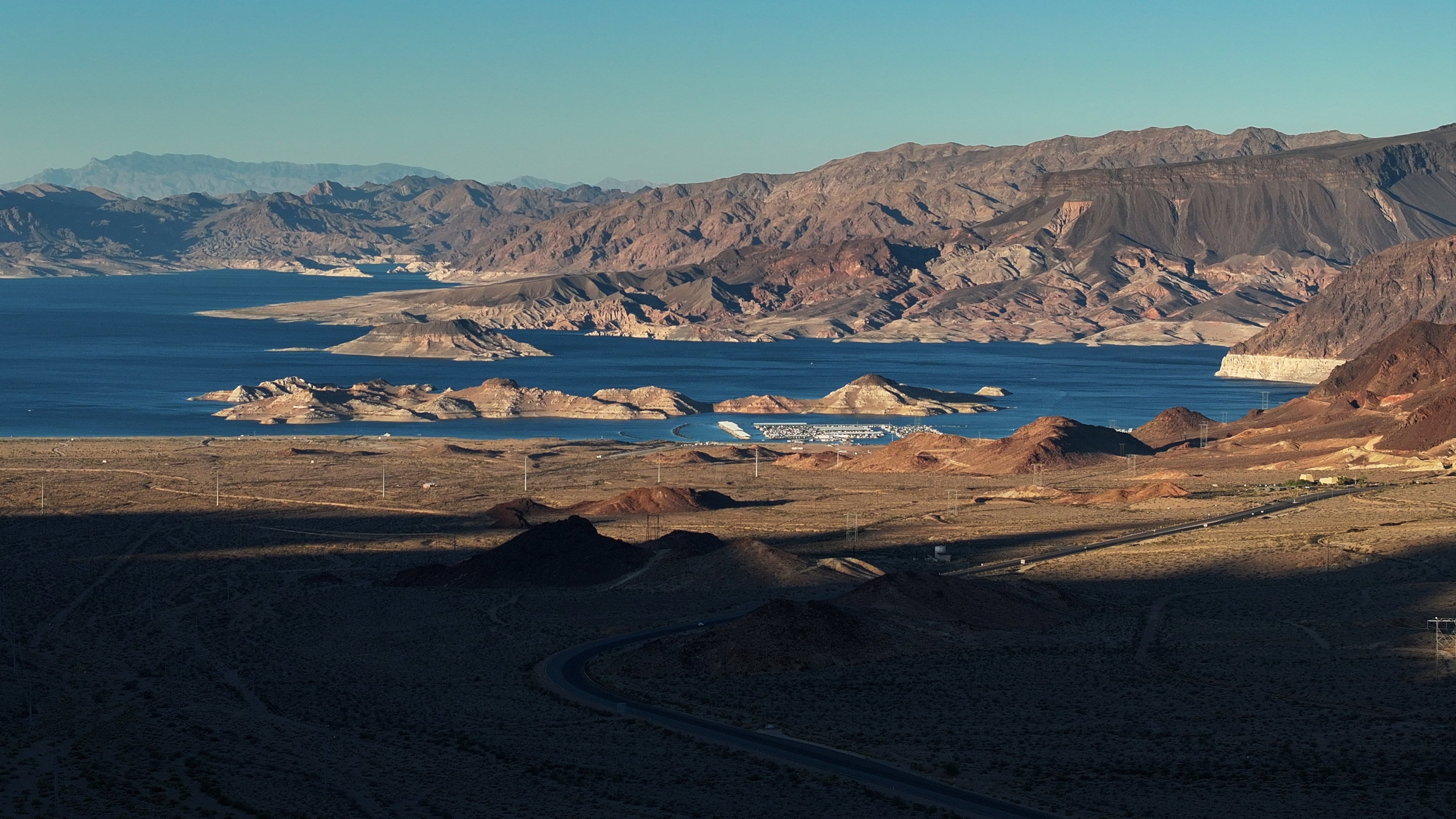 FILE - Lake Mead is seen on Sept. 3, 2026, in Boulder City, Nev. (AP Photo/John Locher, File)