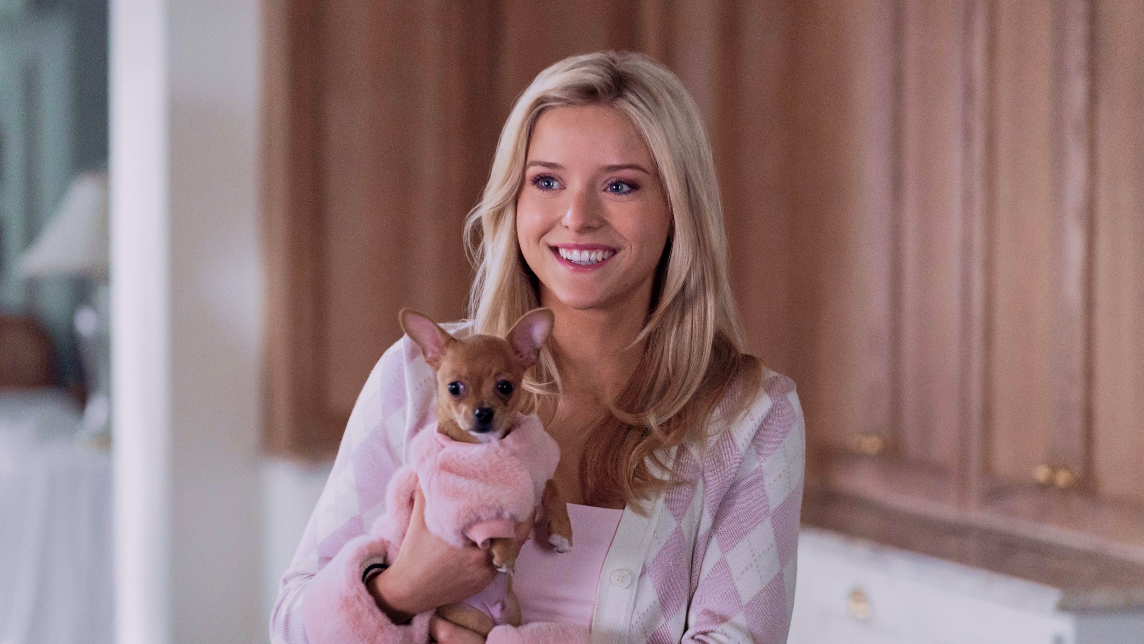 This image released by Prime Video shows Lexi Minetree, as Elle Woods, in a scene from "Elle." (Jessica Brooks/Prime Video via AP)