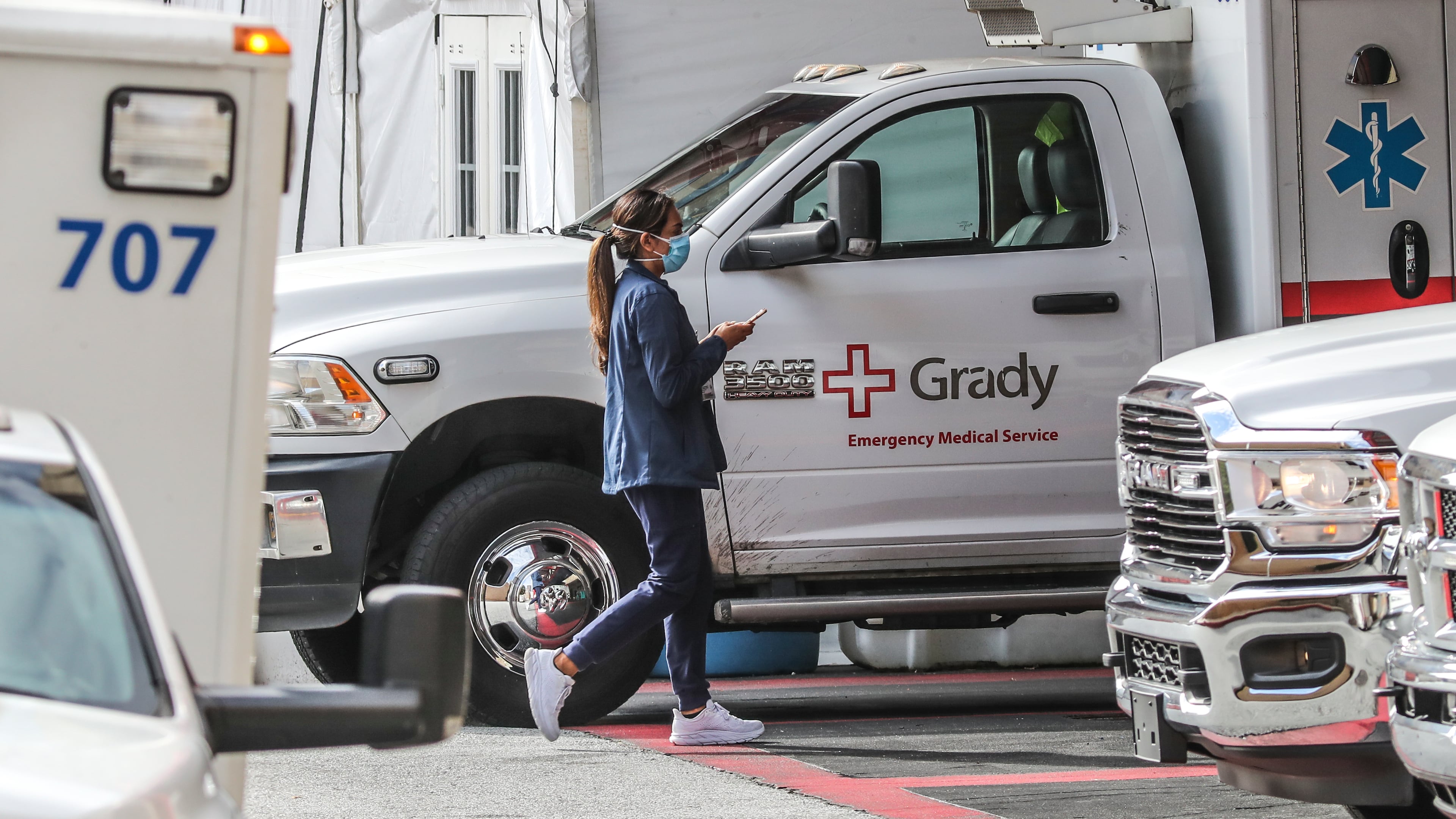 Georgia has reached pandemic peaks for the share of hospital beds filled with COVID-19 patients and the number of adult patients on ventilators, making this surge worse for hospitals than the one in January. Yet hospitals expect COVID-19 patient numbers to grow into September. (John Spink / John.Spink@ajc.com)