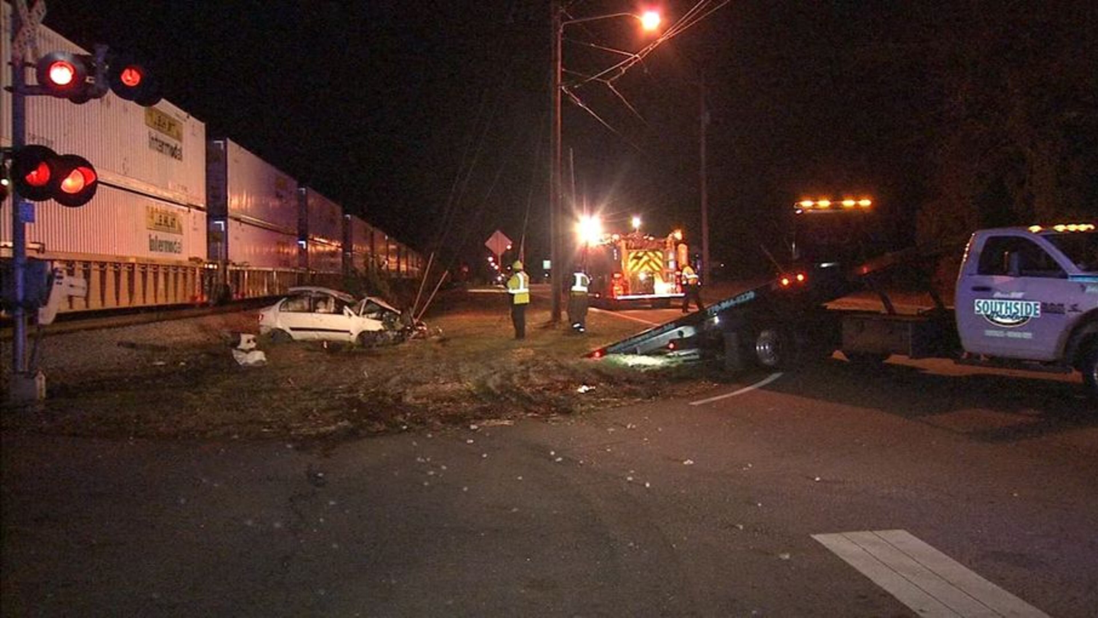 Mildred Brookshire, 53, of Newnan, died after a train smashed the front of her car at a railroad crossing Friday morning in south Fulton County. (Credit: Channel 2 Action News)