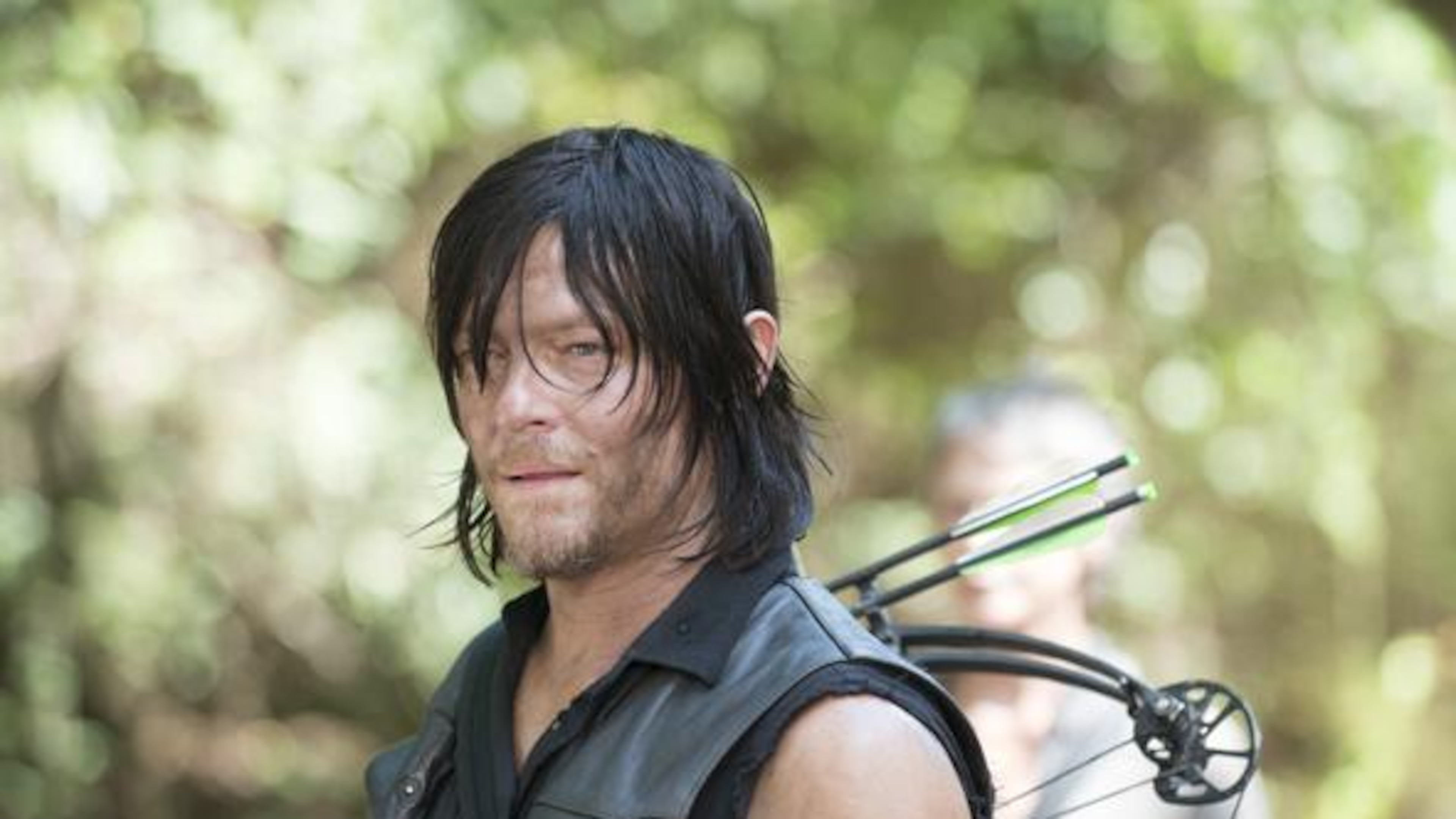 Daryl Dixon finally lets it all out over Beth's demise. CREDIT: AMC