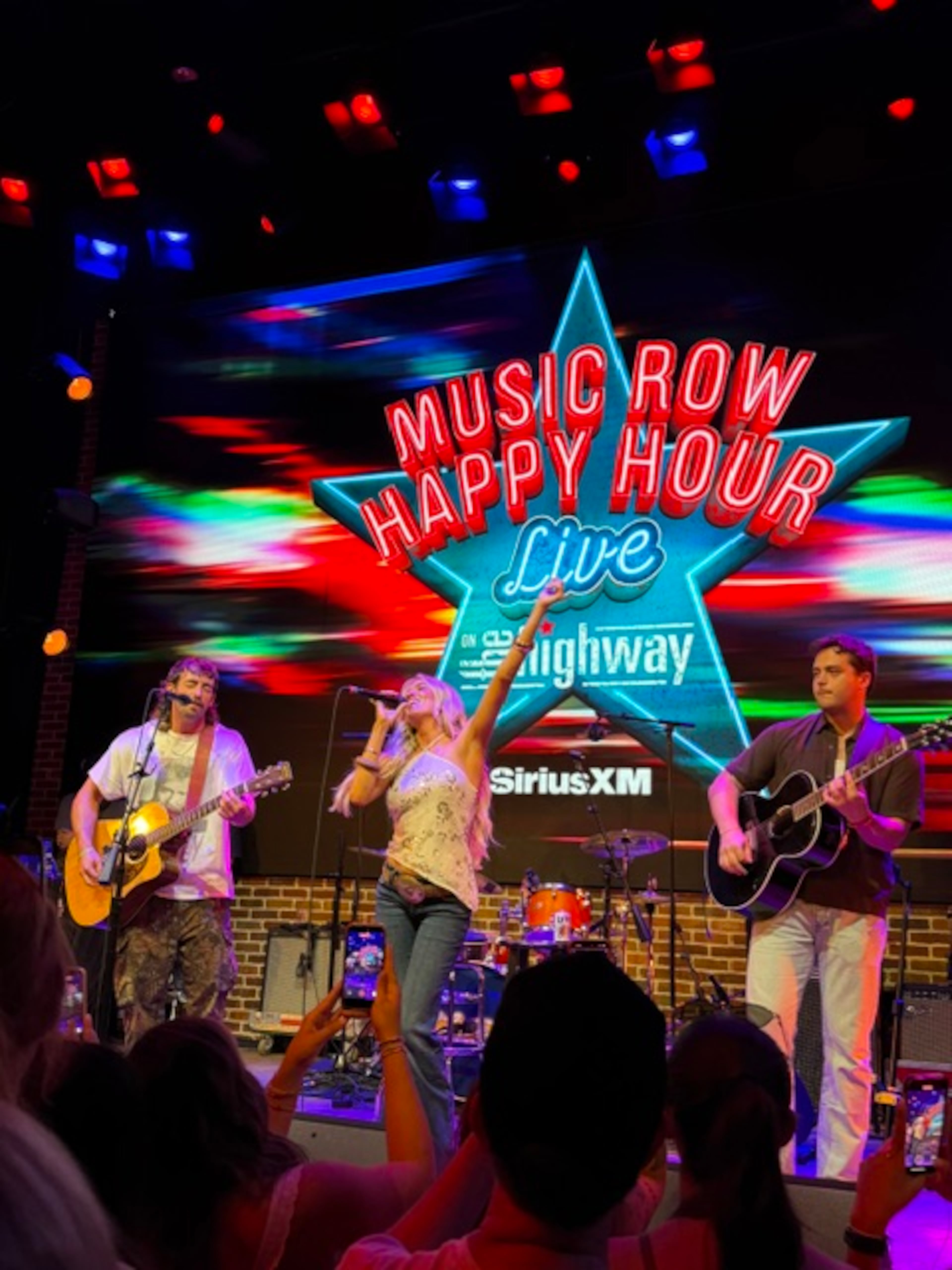Carpenter performs during SiriusXM’s Music Row Happy Hour in Nashville, Tennessee, on June 6, 2026. (Gabriel Burns/AJC)