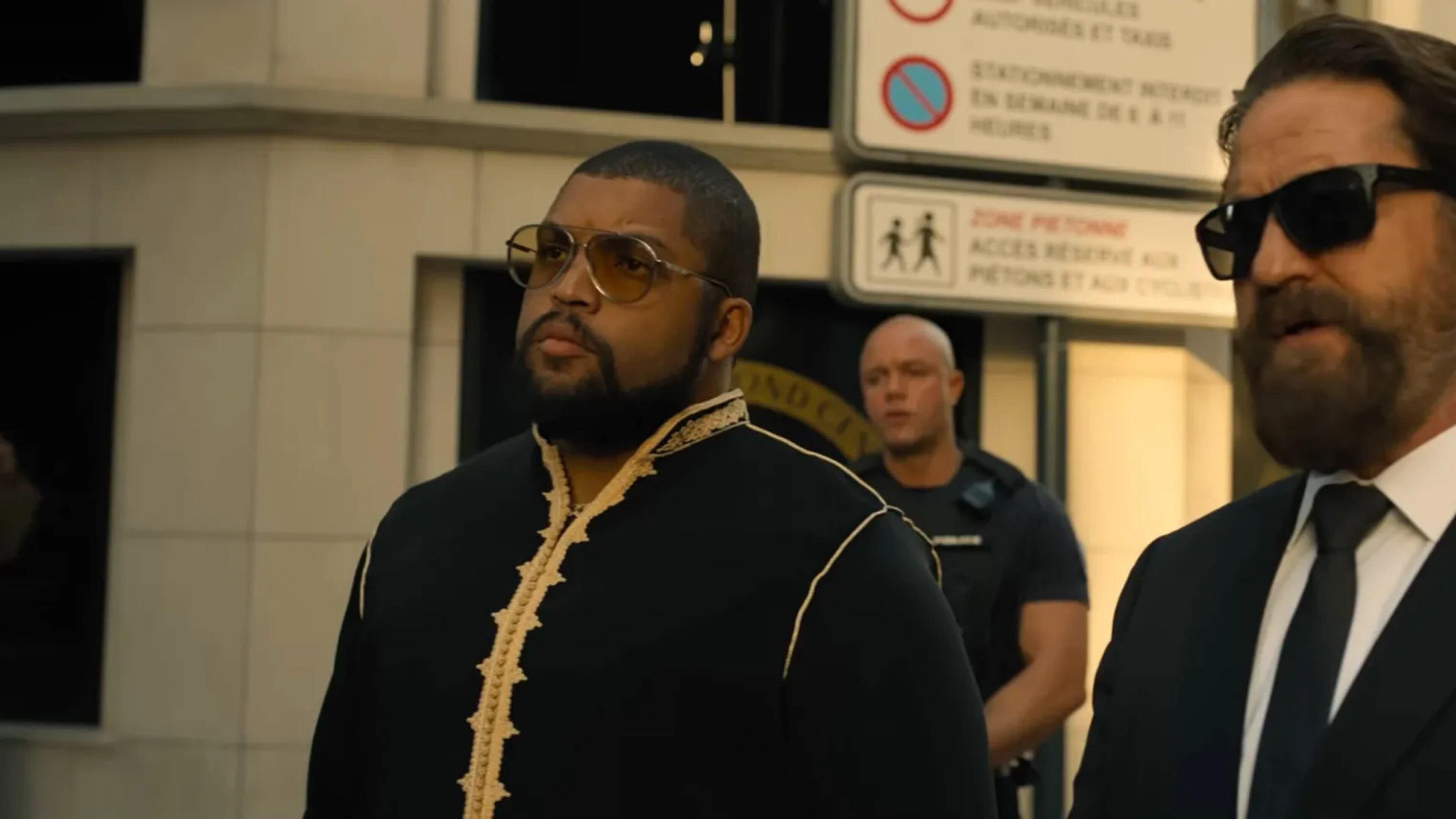 "Den of Thieves 2: Pantera" features O'Shea Jackson Jr. (left) as a mastermind thief and Gerard Butler as Big Nick O'Brien, a cop who may or may not be dirty. LIONSGATE
