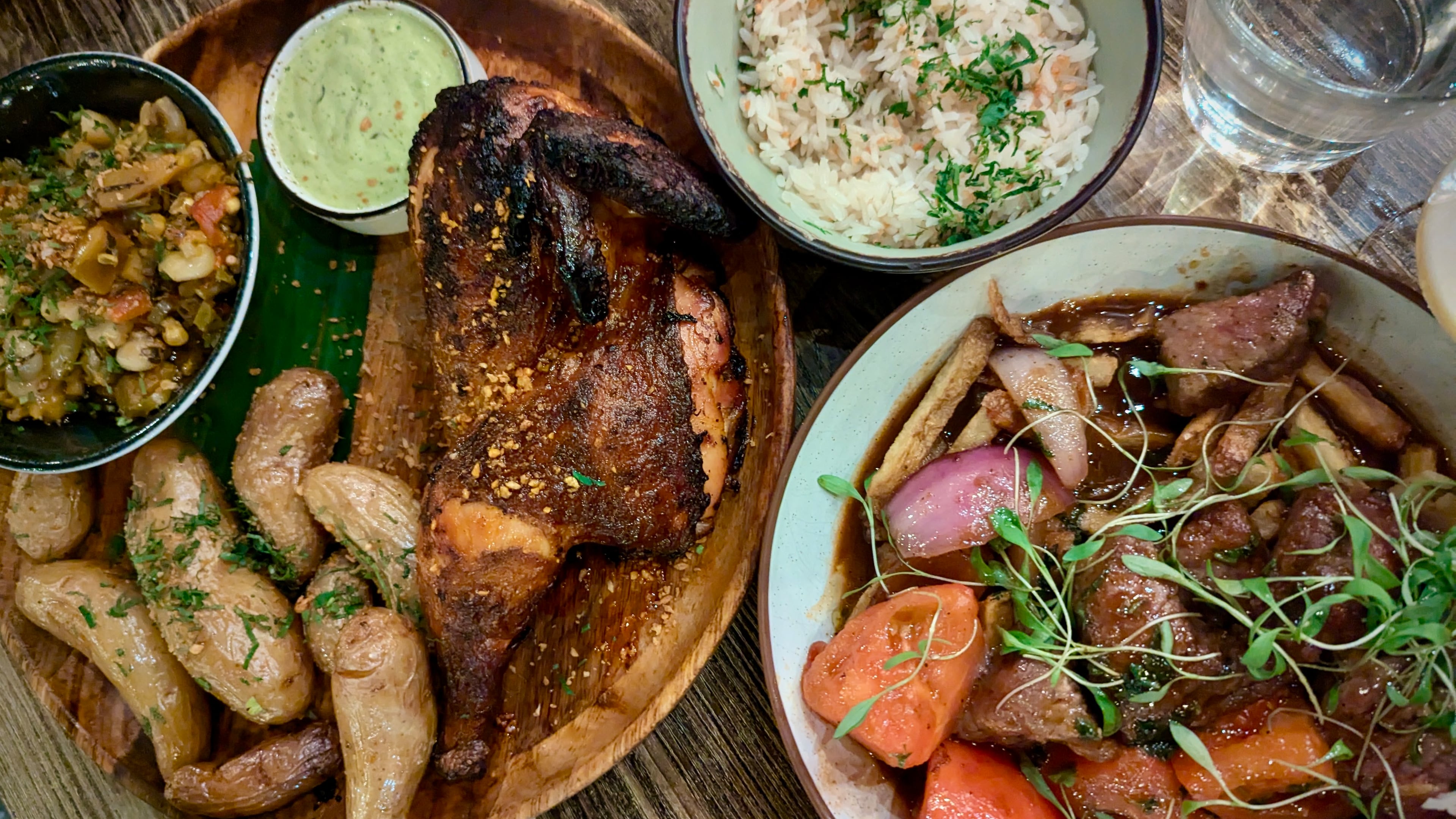 A selection of dishes from Tio Lucho's in Poncey-Highland. The restaurant will host a chef collaboration dinner featuring Nikkei cuisine. (Su-Jit Lin for the AJC)