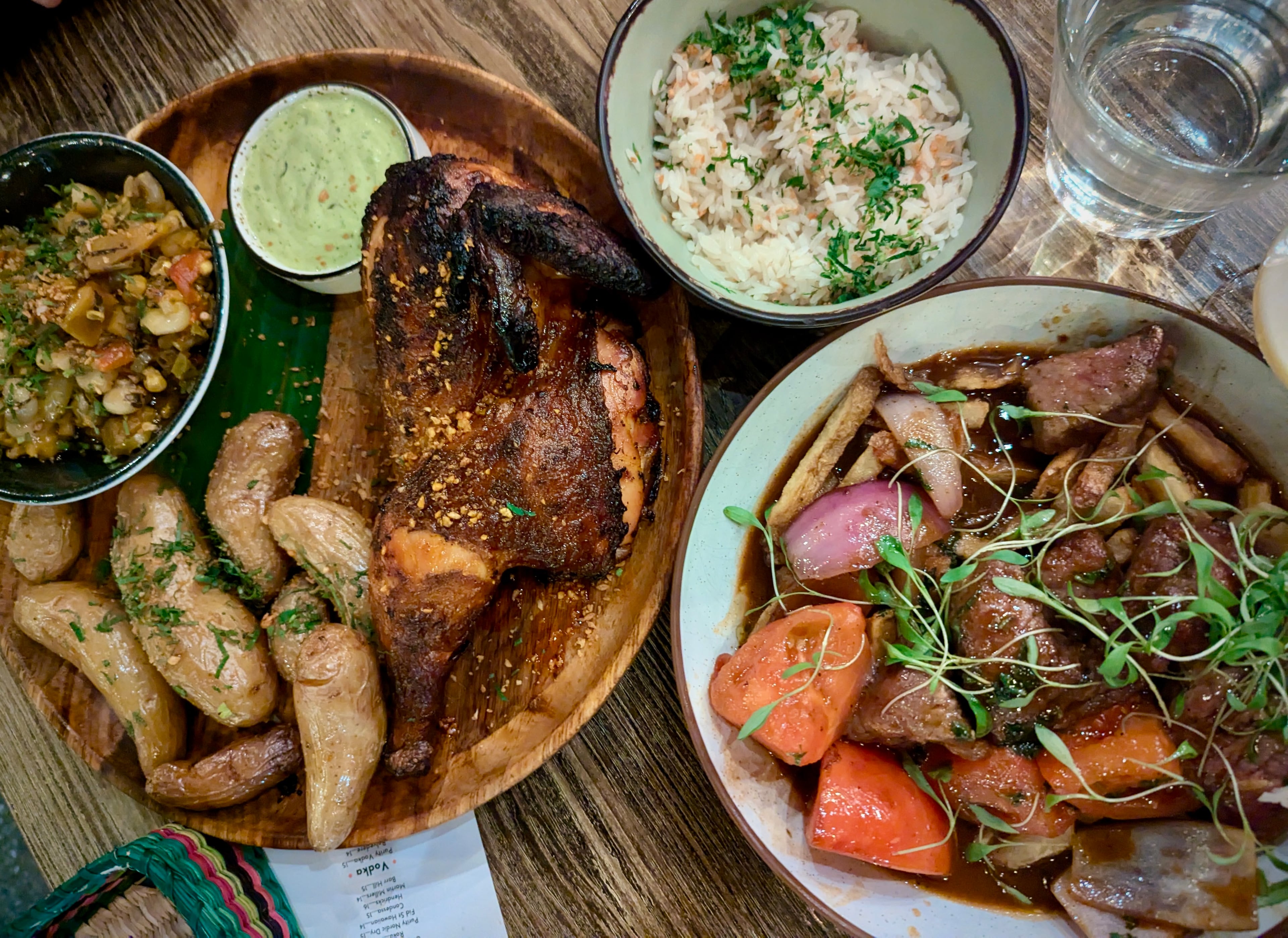 A selection of dishes from Tio Lucho's in Poncey-Highland. (Su-Jit Lin for the AJC)
