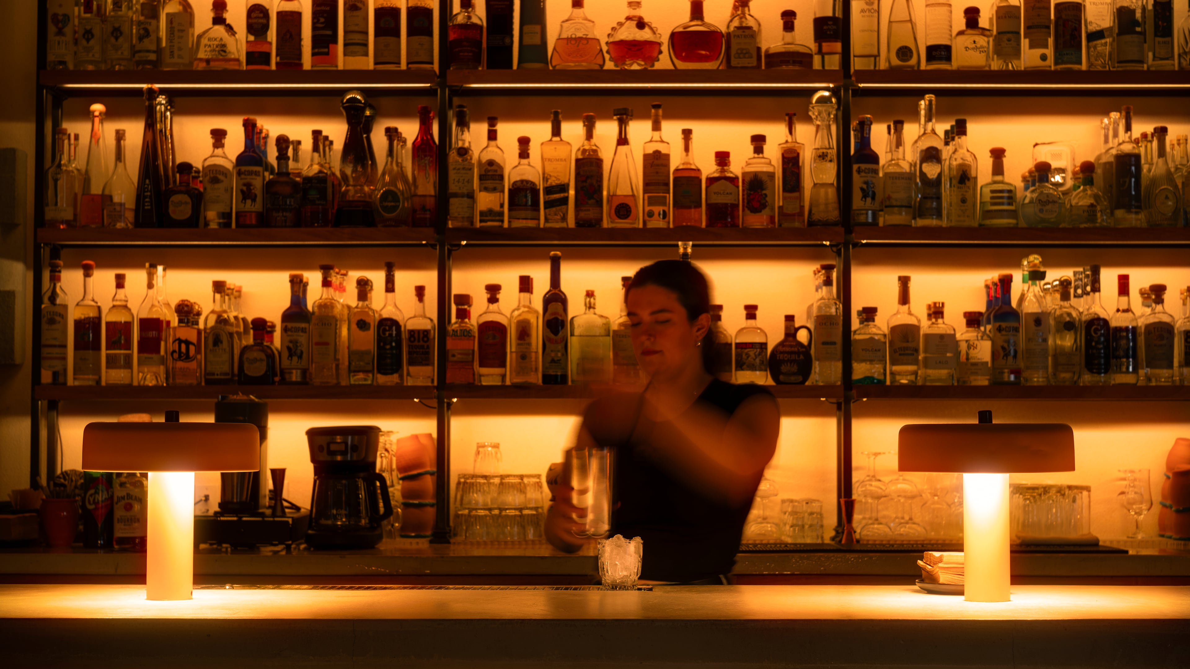 Adios is a Mexican-inspired cocktail bar on 1st Avenue North in downtown Birmingham. (Bob Miller for the AJC)