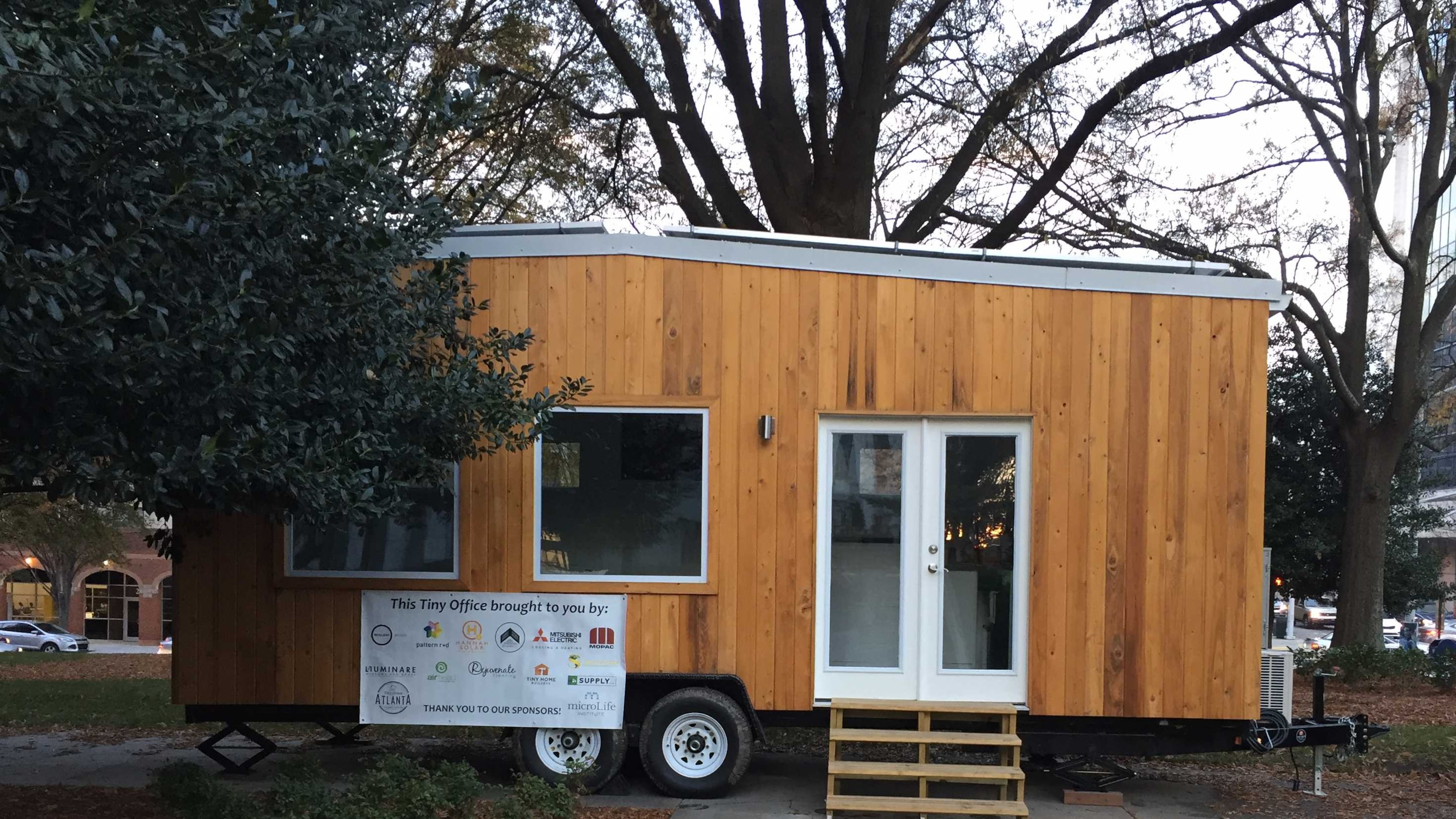 The “Resilient House” mobile office will be hosted by Atlanta businesses and organizations and used for Office of Resilience events.