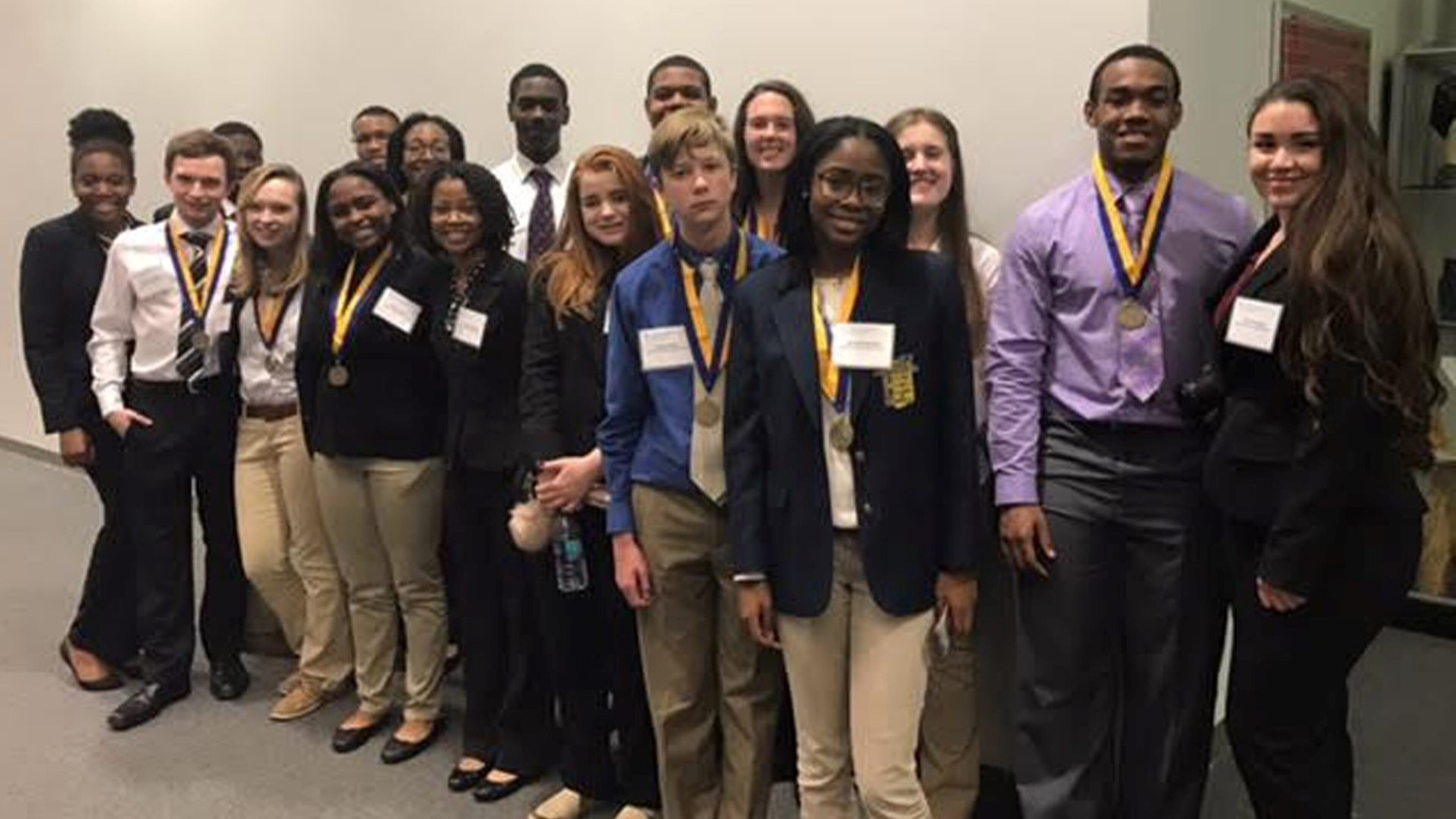 Sandy Creek High FBLA chapter members compete at the Region 9 Leadership Conference with 13 of them advancing to the state competition.