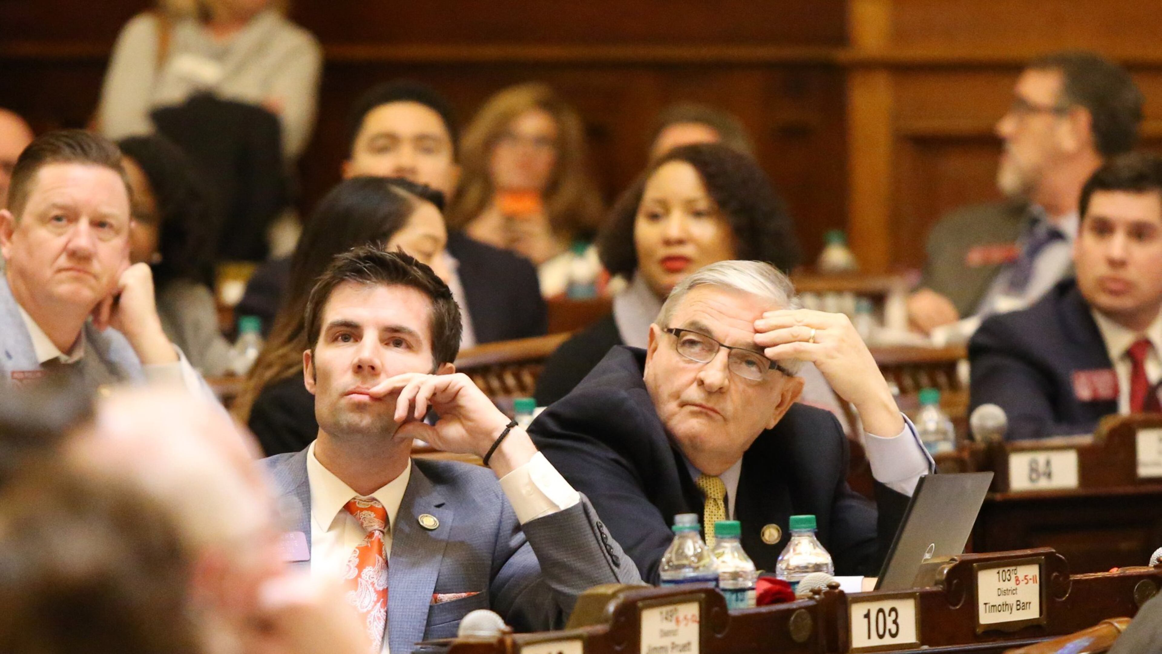 Atlanta - Reactions to HB 481, the “heartbeat” bill, being passed at the Georgia State Capitol in Atlanta, Georgia on Thursday, March 7, 2019. Today was the 28th day of the General Assembly, “crossover” day. EMILY HANEY / emily.haney@ajc.com