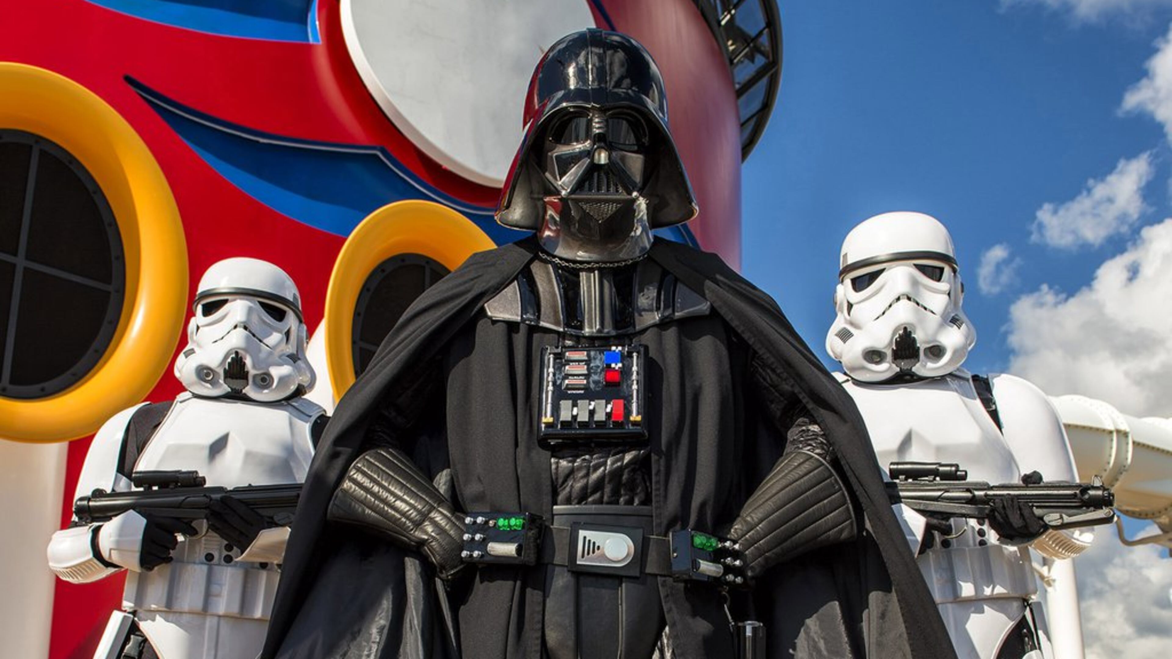 Darth Vader and Stormtroopers will be on board for Star Wars Day at Sea, on select Disney Fantasy 2016 cruises sailing out of Port Canaveral. (Contributed by Disney Cruise Line)