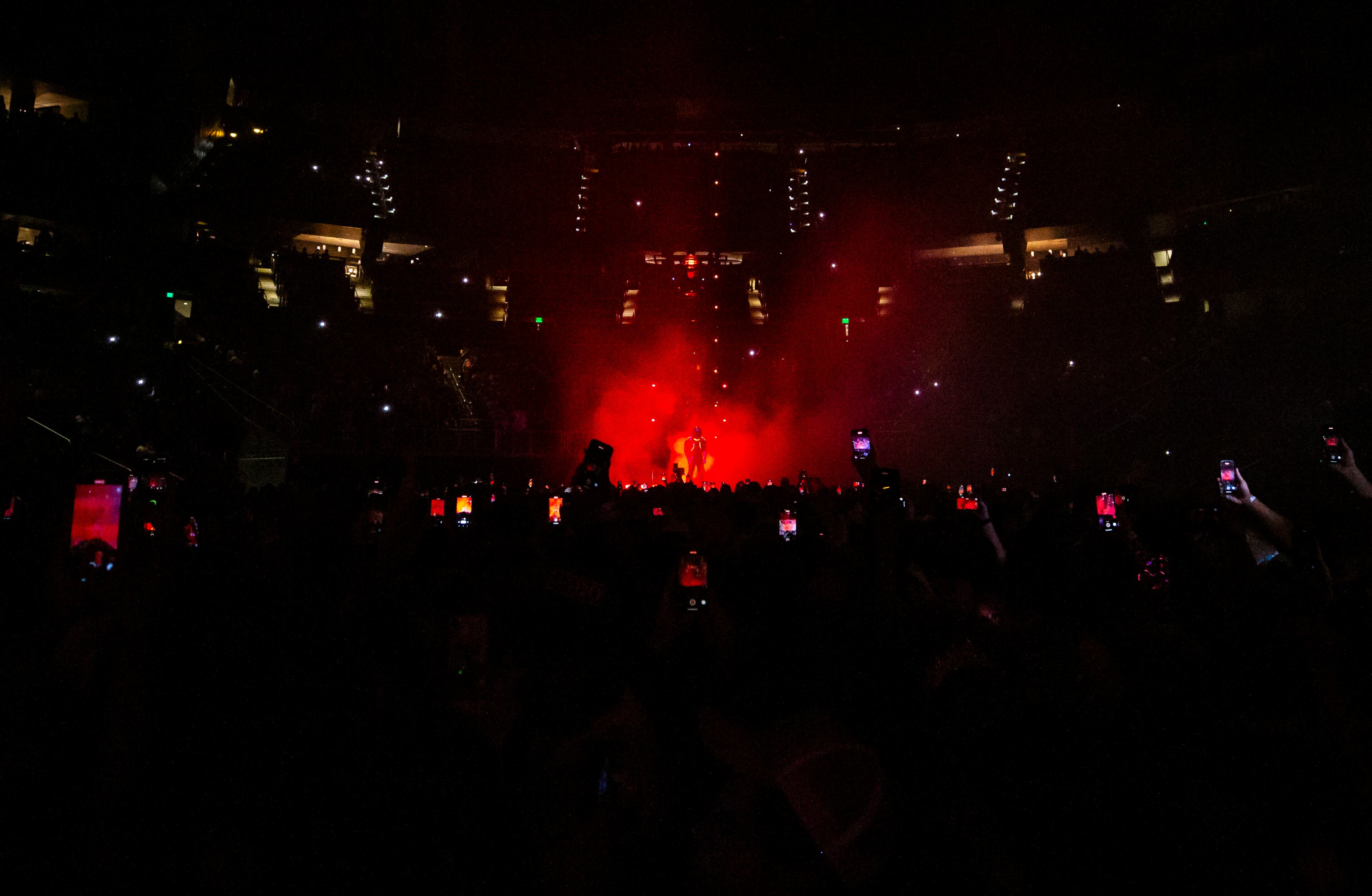 Childish Gambino dazzled a sold out crowd at State Farm Arena with hits spanning his career of rap, R&B, and anthemic hip-hop. Photo taken Monday September 2, 2024 at State Farm Arena. (RYAN FLEISHER FOR THE ATLANTA JOURNAL-CONSTITUTION)