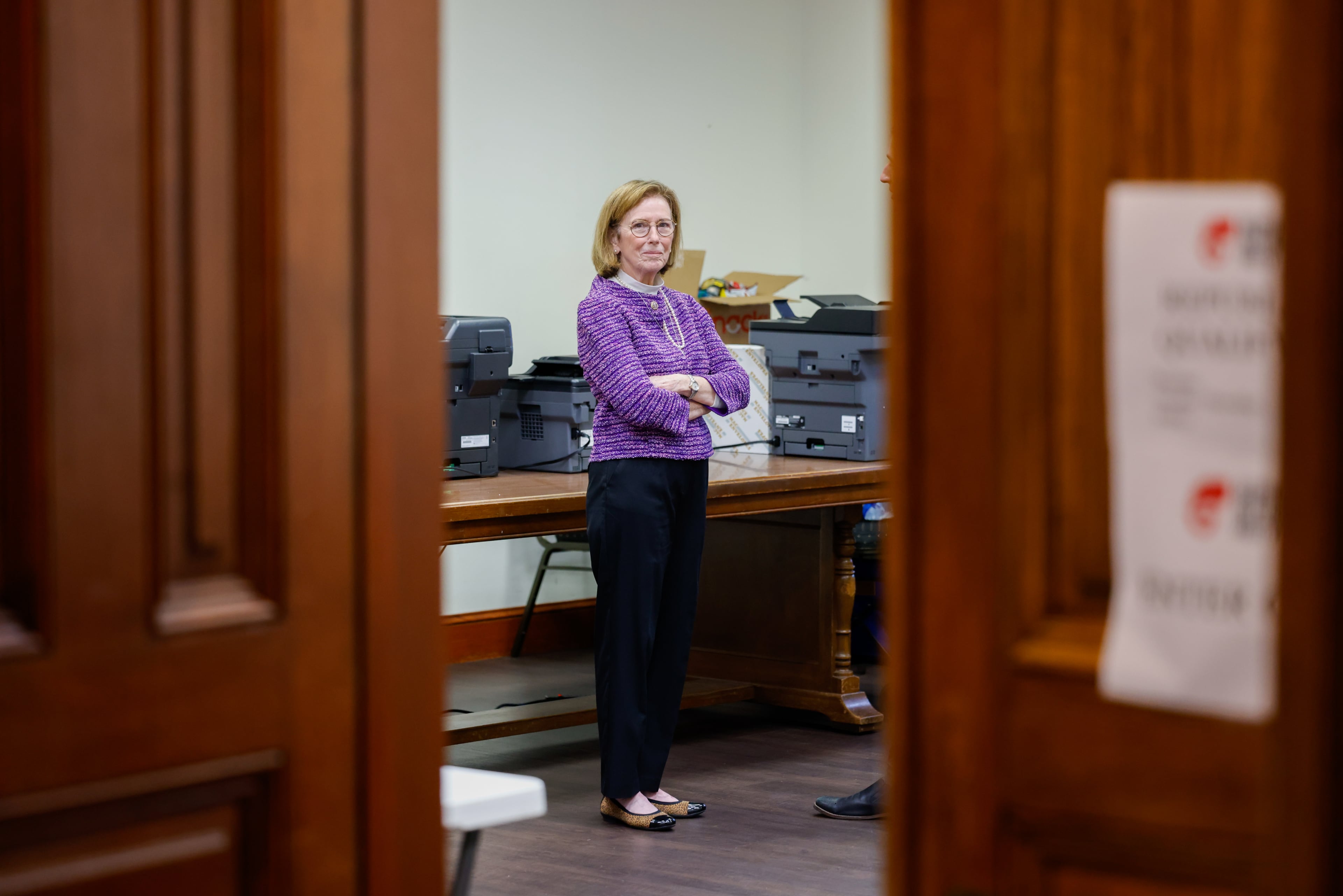 Janice Johnston, seen here at the Georgia Capitol in March. (Arvin Temkar/AJC)