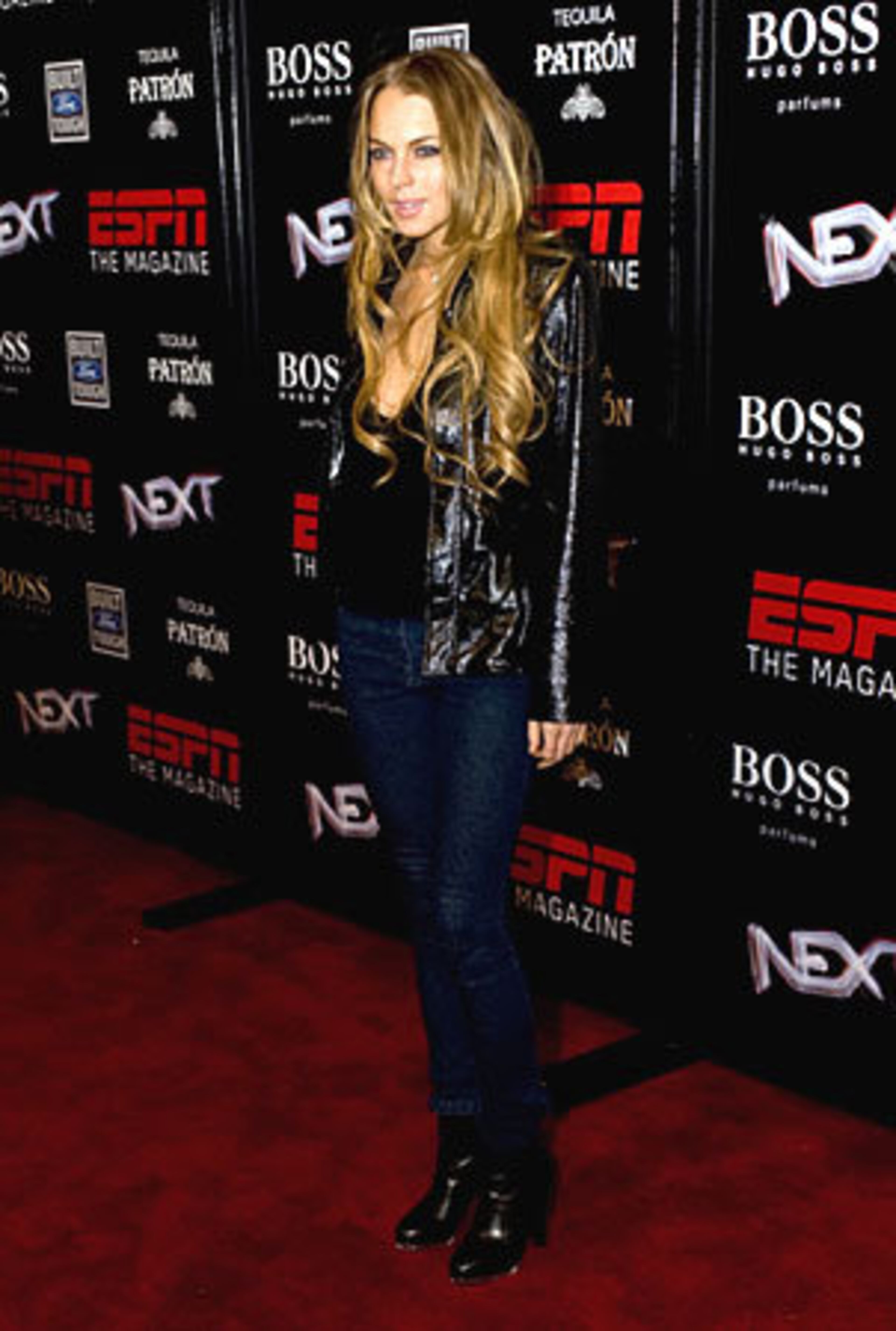 Actress Lindsay Lohan at the ESPN party.