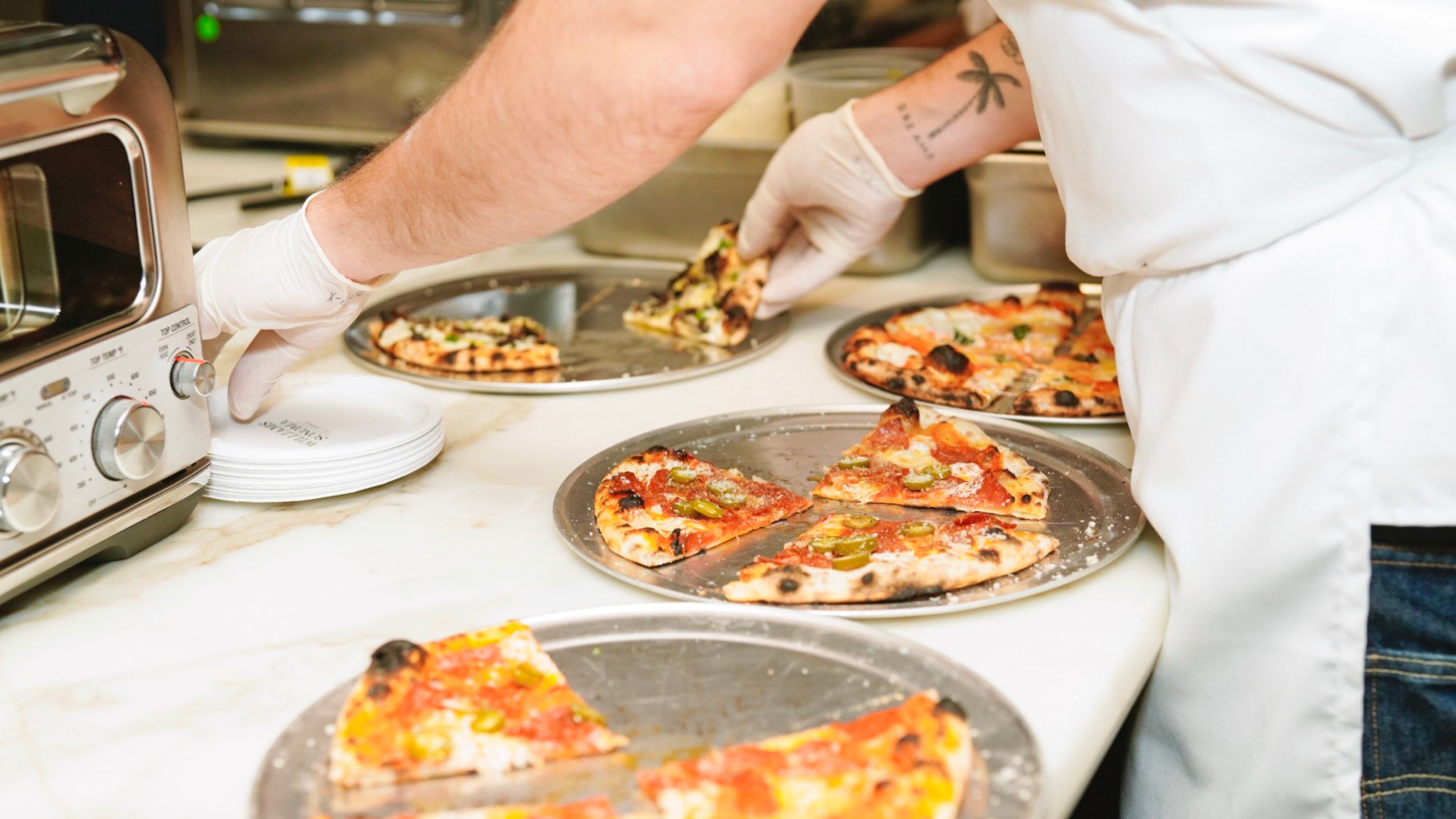 Head to Ponce City Market for $1 pizza samples today.