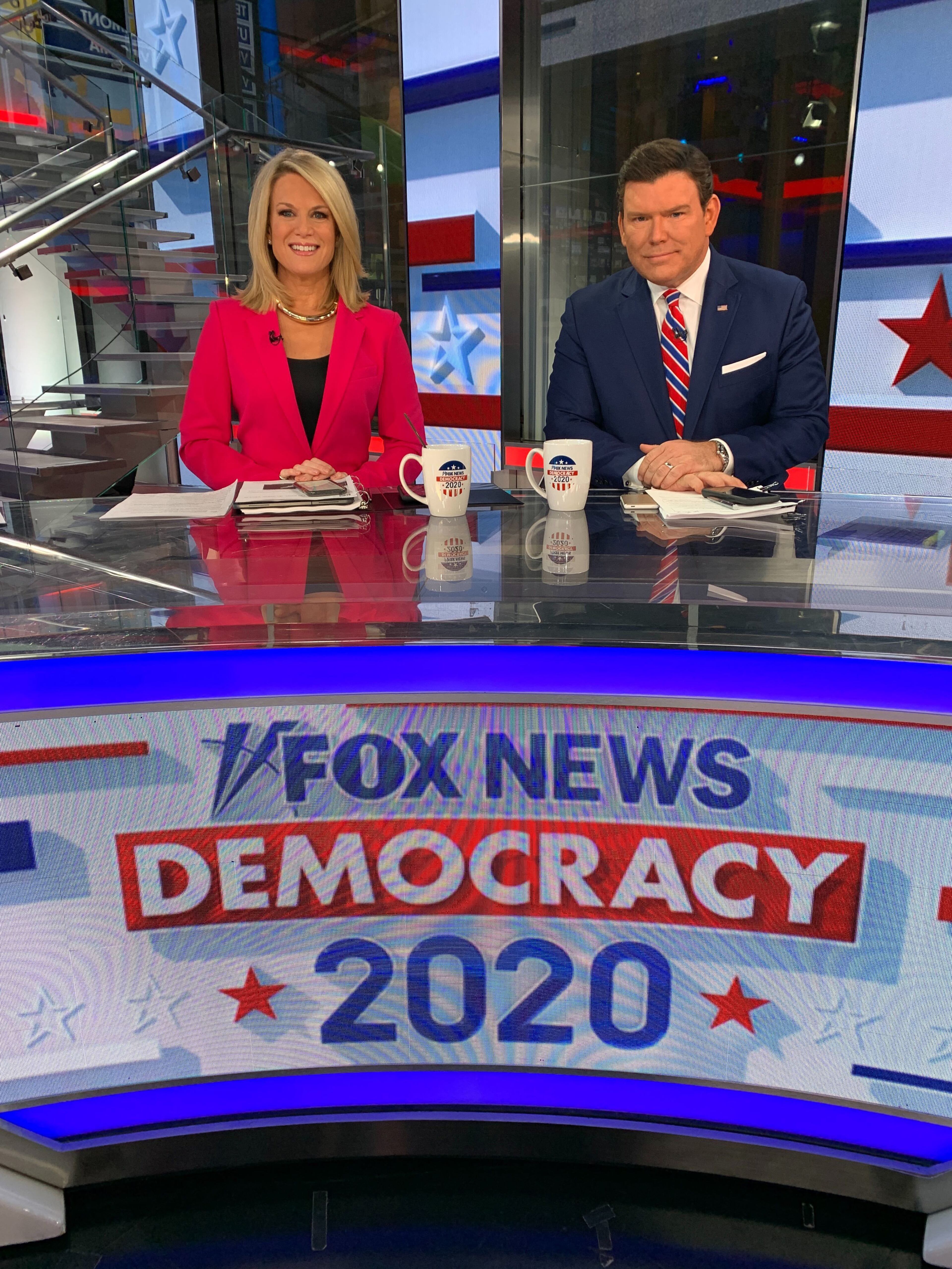 Fox News anchors Martha MacCallum and Bret Baier will be the moderators for Wednesday night's GOP presidential primary debate. (Fox News/TNS)