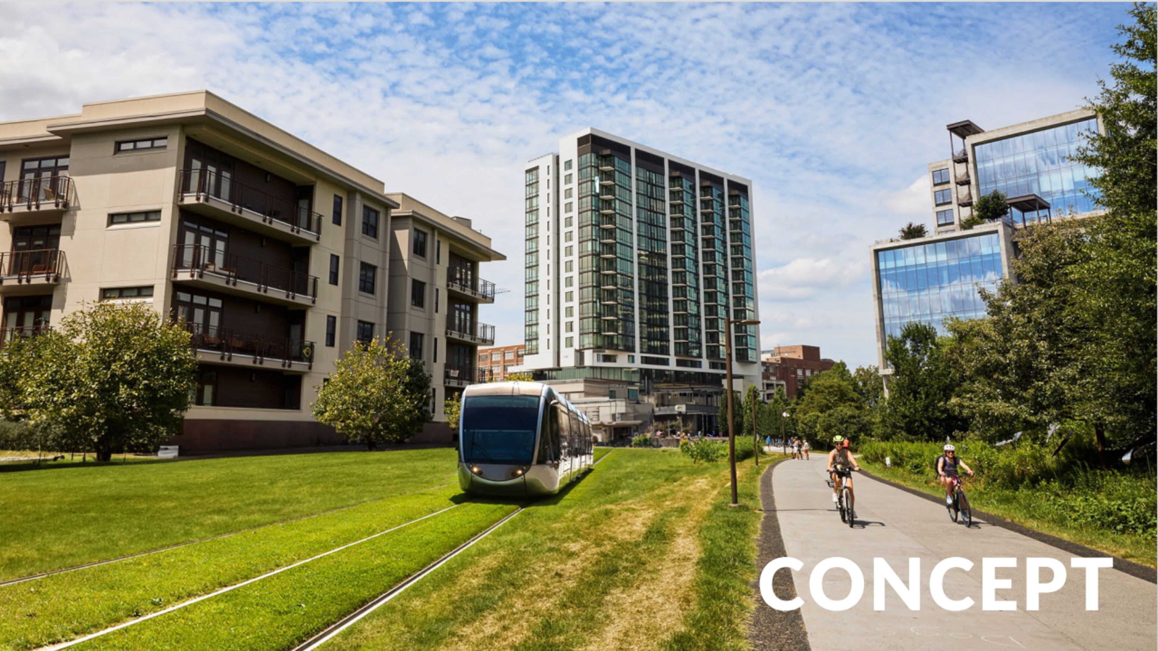 Atlanta leaders are pushing for a light rail along the city's 22-mile trail system that connects dozens of intown Atlanta neighborhoods.