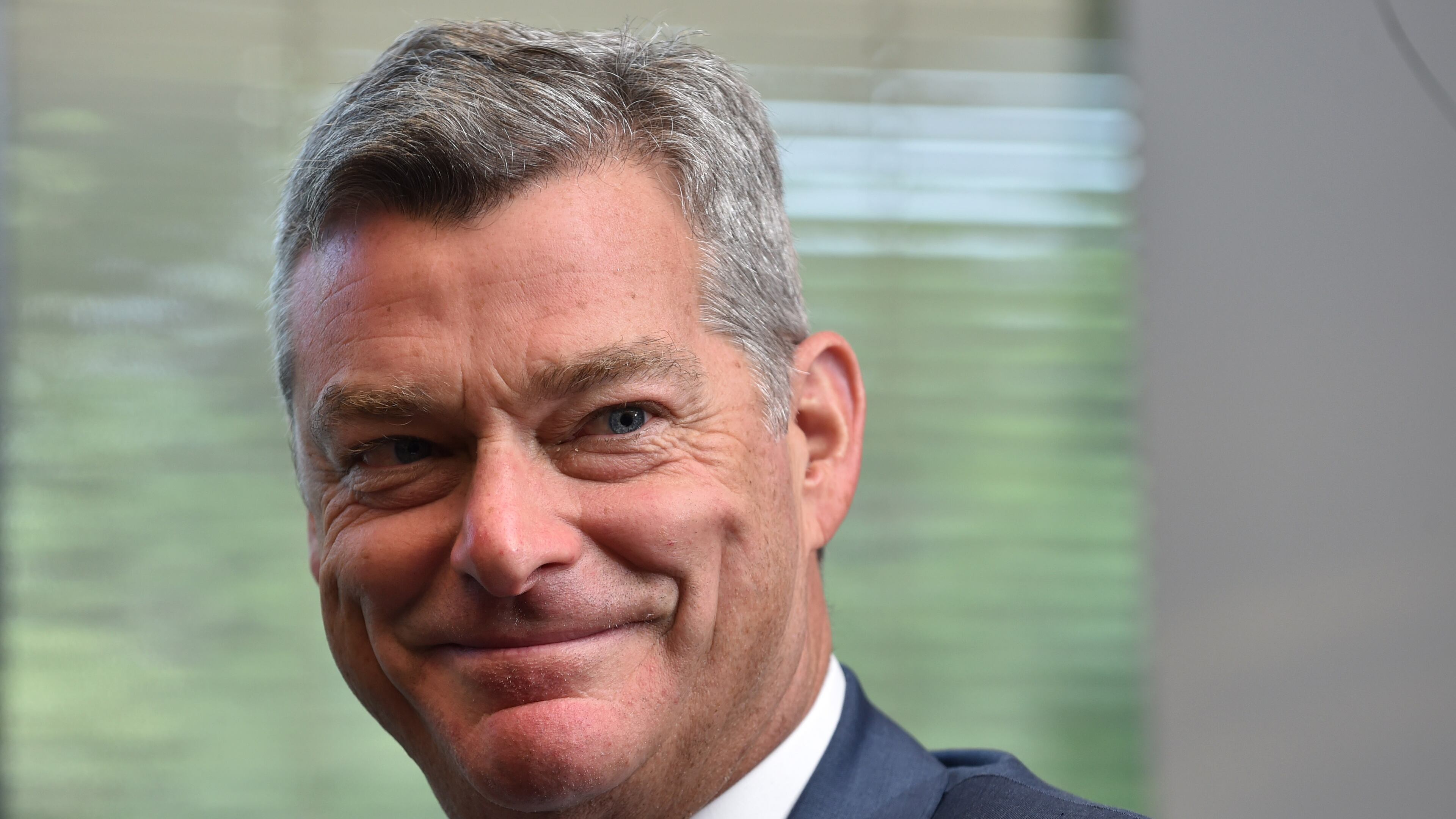 June 25, 2105 Atlanta: The Atlanta Hawks new principal owner Tony Ressler and partner Grant Hill met with Atlanta Journal Constitution editors, managers and reporters Thursday June 25, 2015. BRANT SANDERLIN/BSANDERLIN@AJC.COM