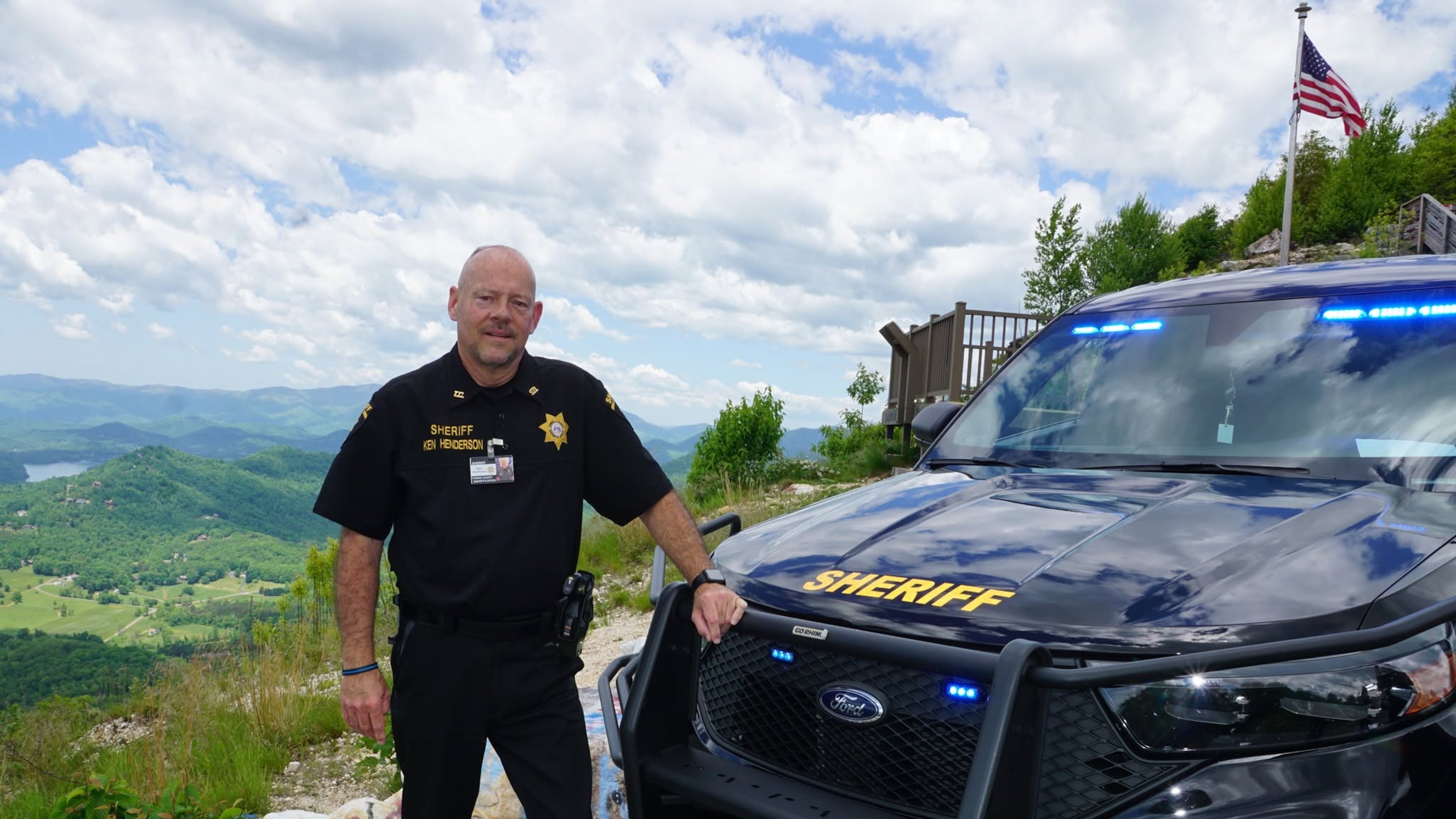 Towns County Sheriff Kenneth Henderson (pictured) was suspended in June 2026 for the second time by Gov. Brian Kemp amid new criminal allegations stemming from a GBI investigation. (Courtesy of Towns County Sheriff's Office)