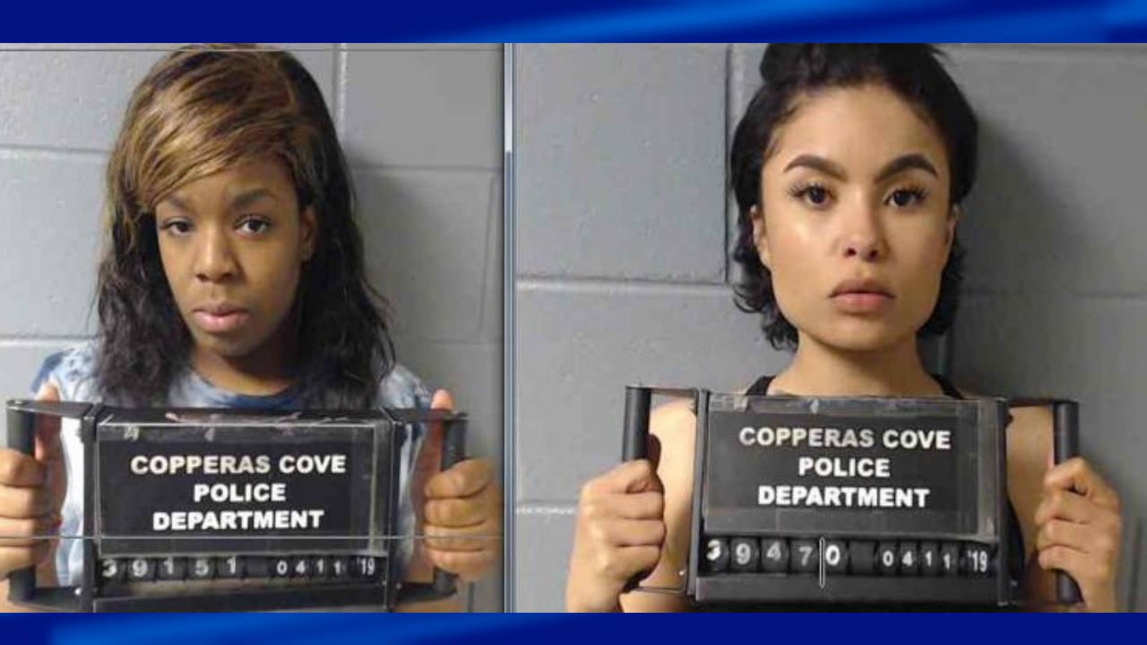 Joelle Sezen Rogers, left, and Osheana Shemorrow Mitchell are accused of stealing an exotic goat.