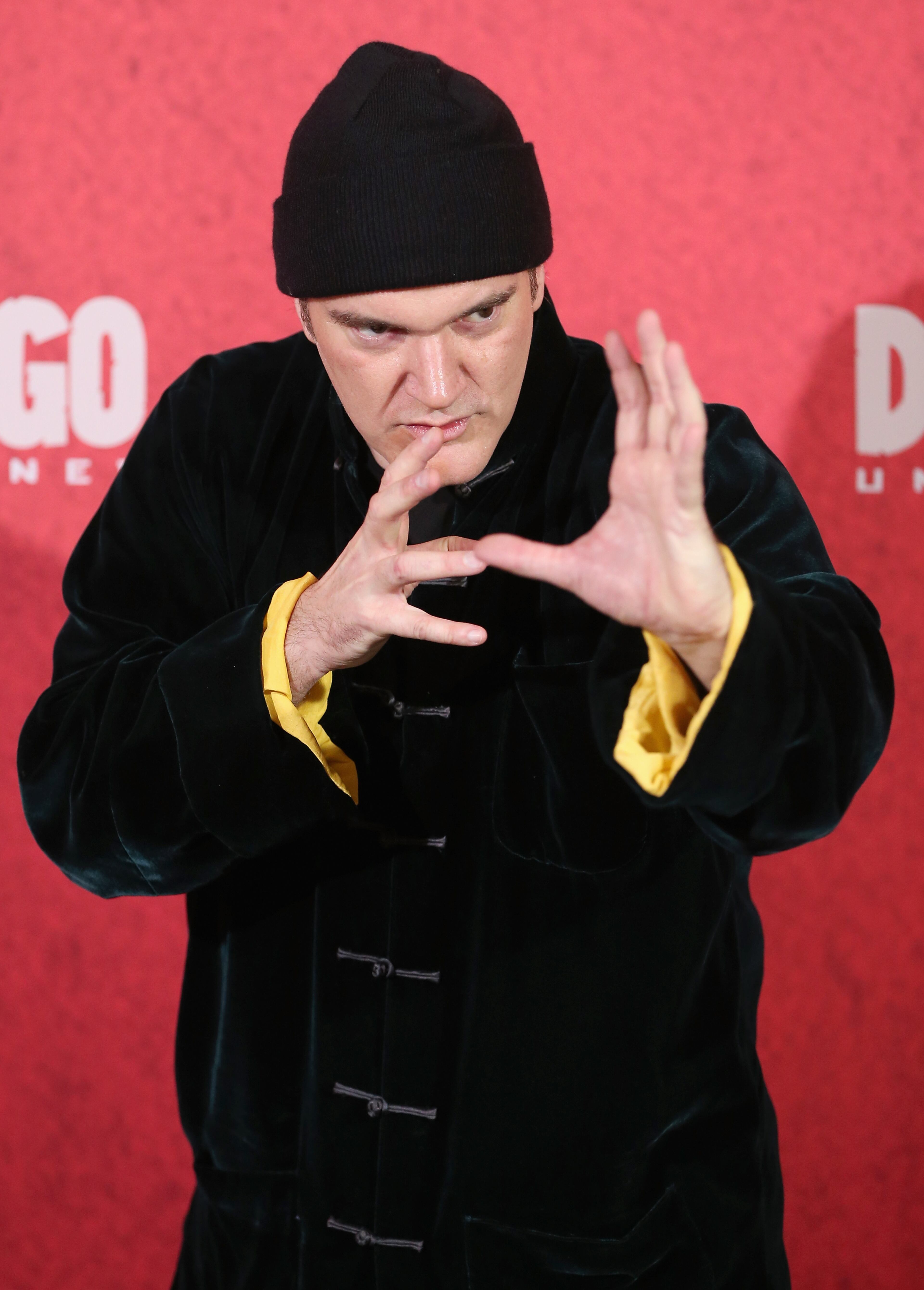 Quentin Tarantino attends 'Django Unchained' Berlin Photocall at Hotel de Rome on January 8, 2013 in Berlin, Germany. (Photo by Sean Gallup/Getty Images for Sony Pictures)