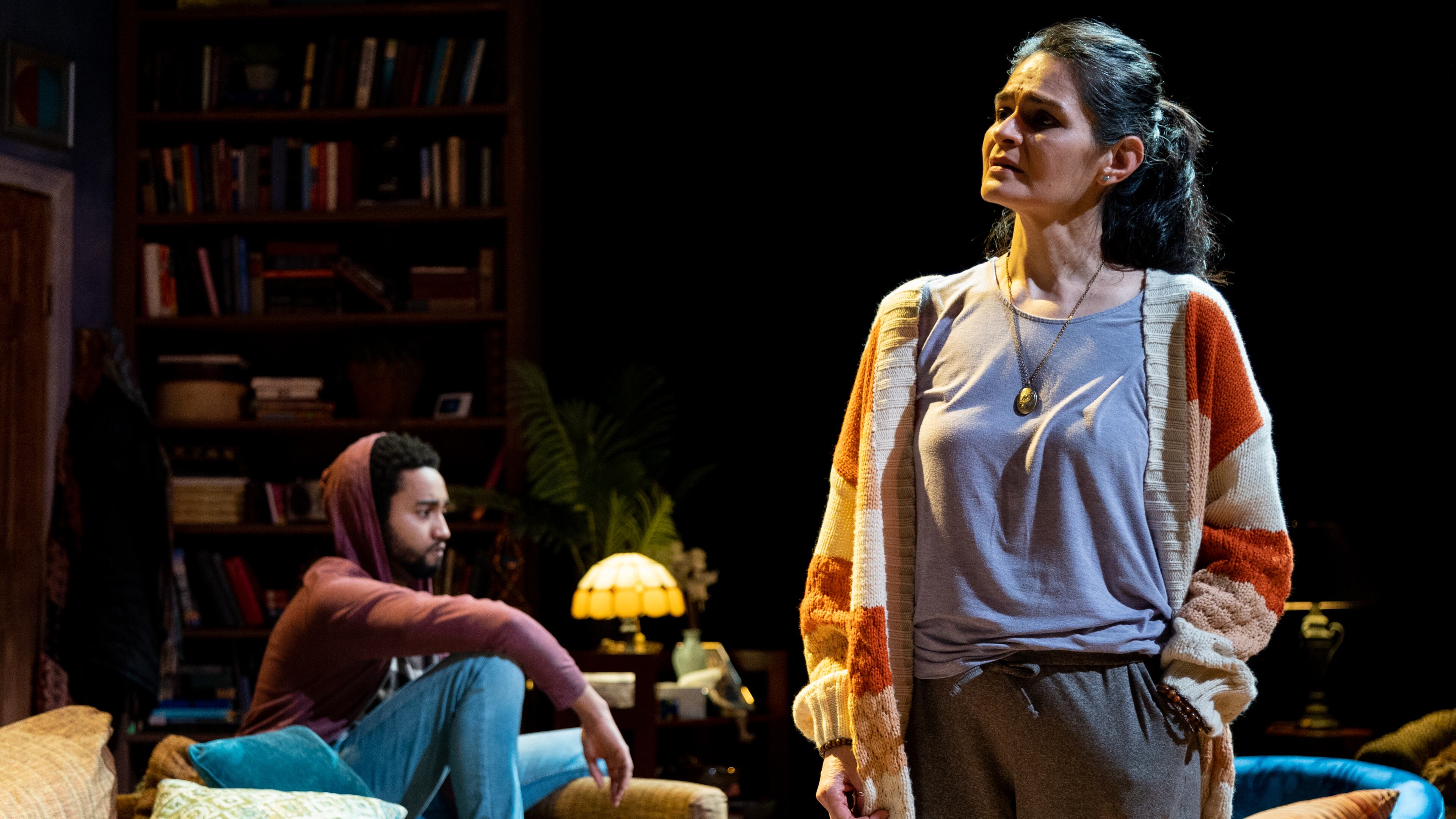 Stephen Ruffin and Maria Rodriguez-Sager in Theatrical Outfit's 2023 production of "Tiny Beautiful Things." The Outfit was one of nine Atlanta area organizations to receive funding in the National Endowment for the Arts' first round of fiscal 2024 grants.