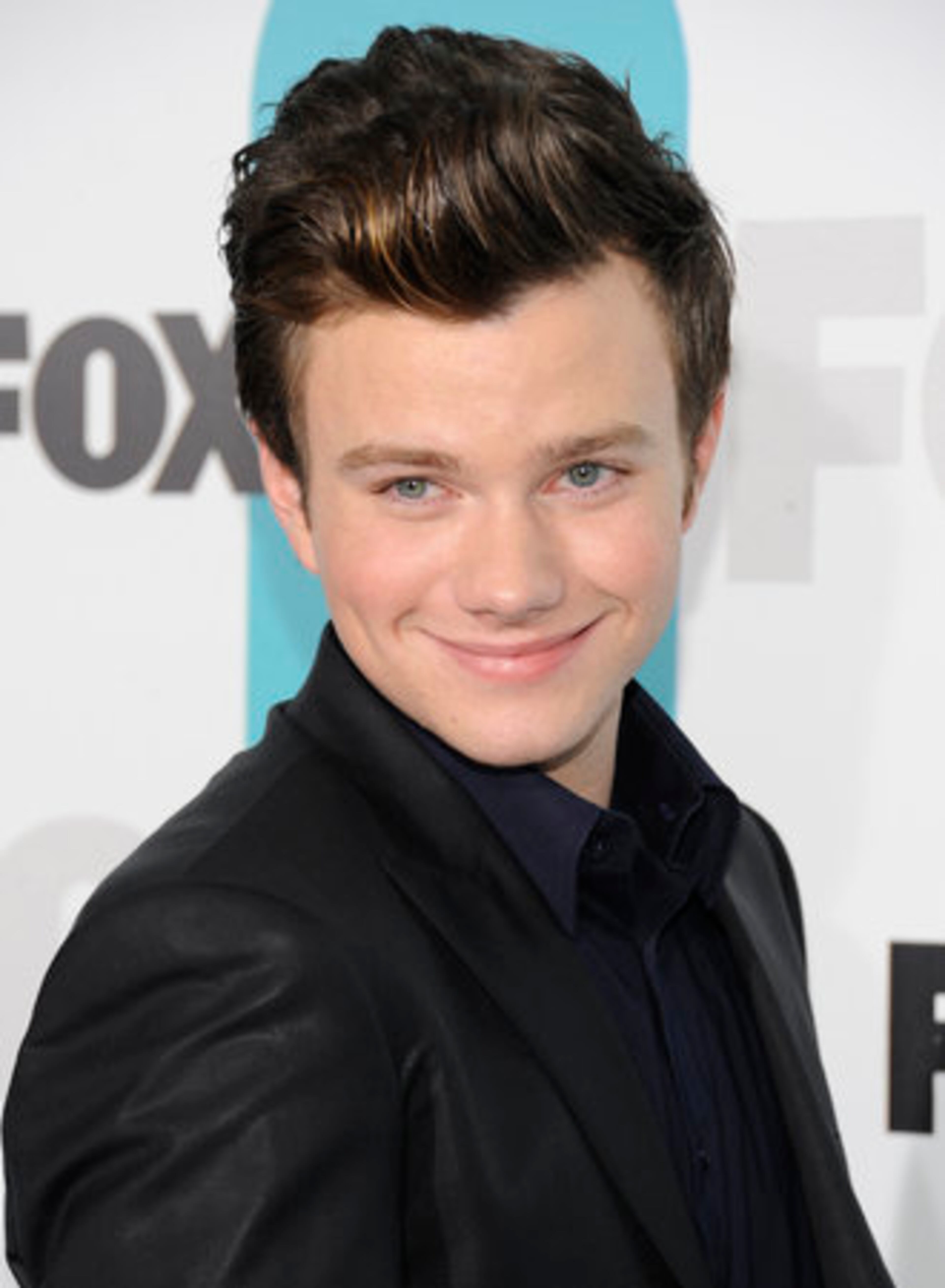 Actor Chris Colfer from "Glee" attends the FOX network upfront presentation party.