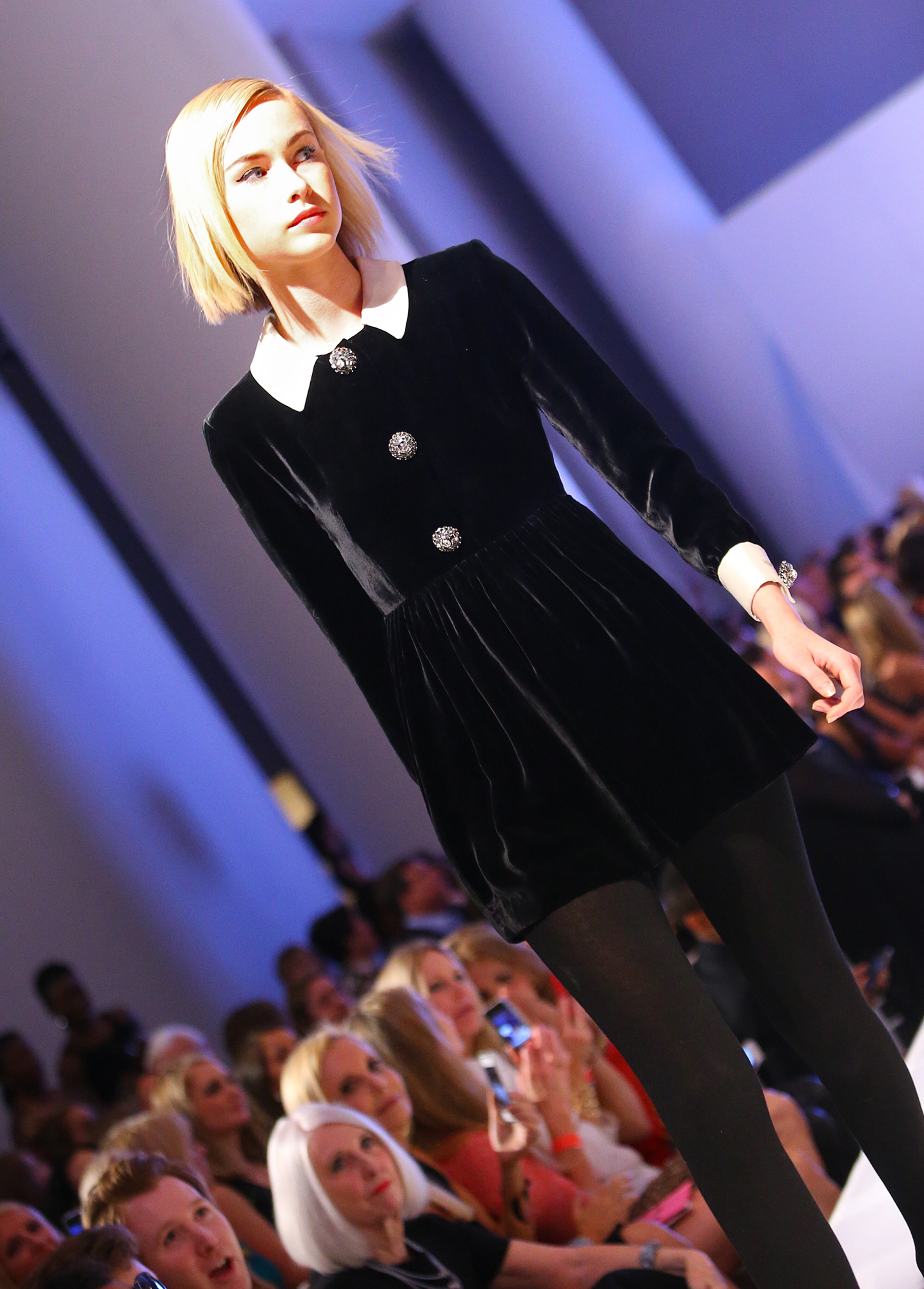 A model walks the runway during the Jeffrey Cares Fashion Show Monday, Aug. 25, 2014, in Atlanta. CURTIS COMPTON / CCOMPTON@AJC.COM