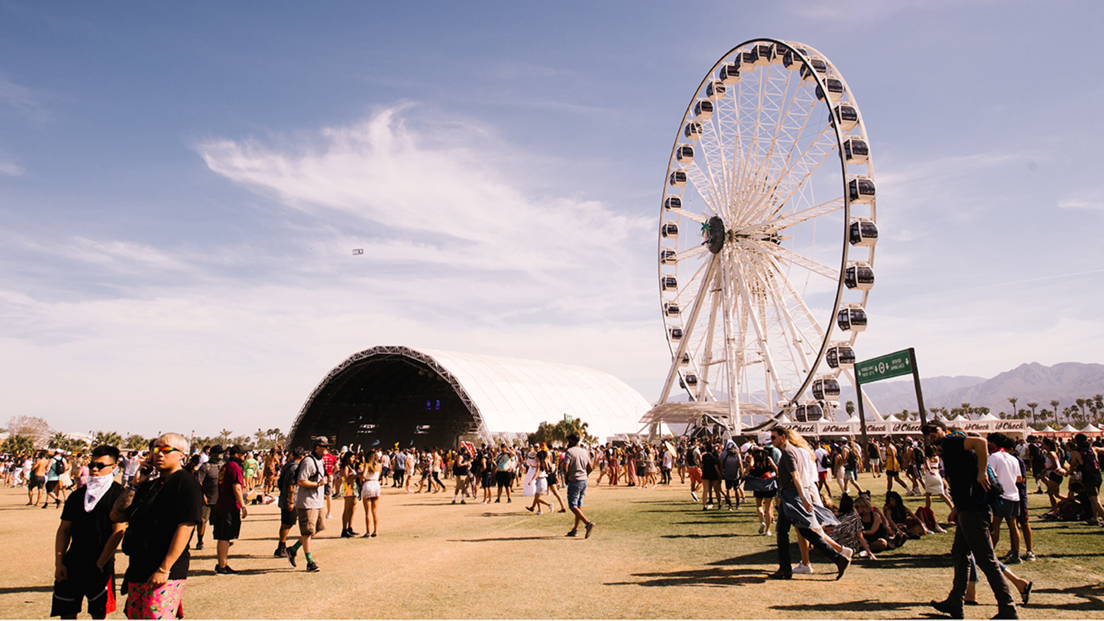 Festivalgoers attend the 2019 Coachella Valley Music and Arts Festival Weekend 1 Day 3 on April 14, 2019 in Indio, California.