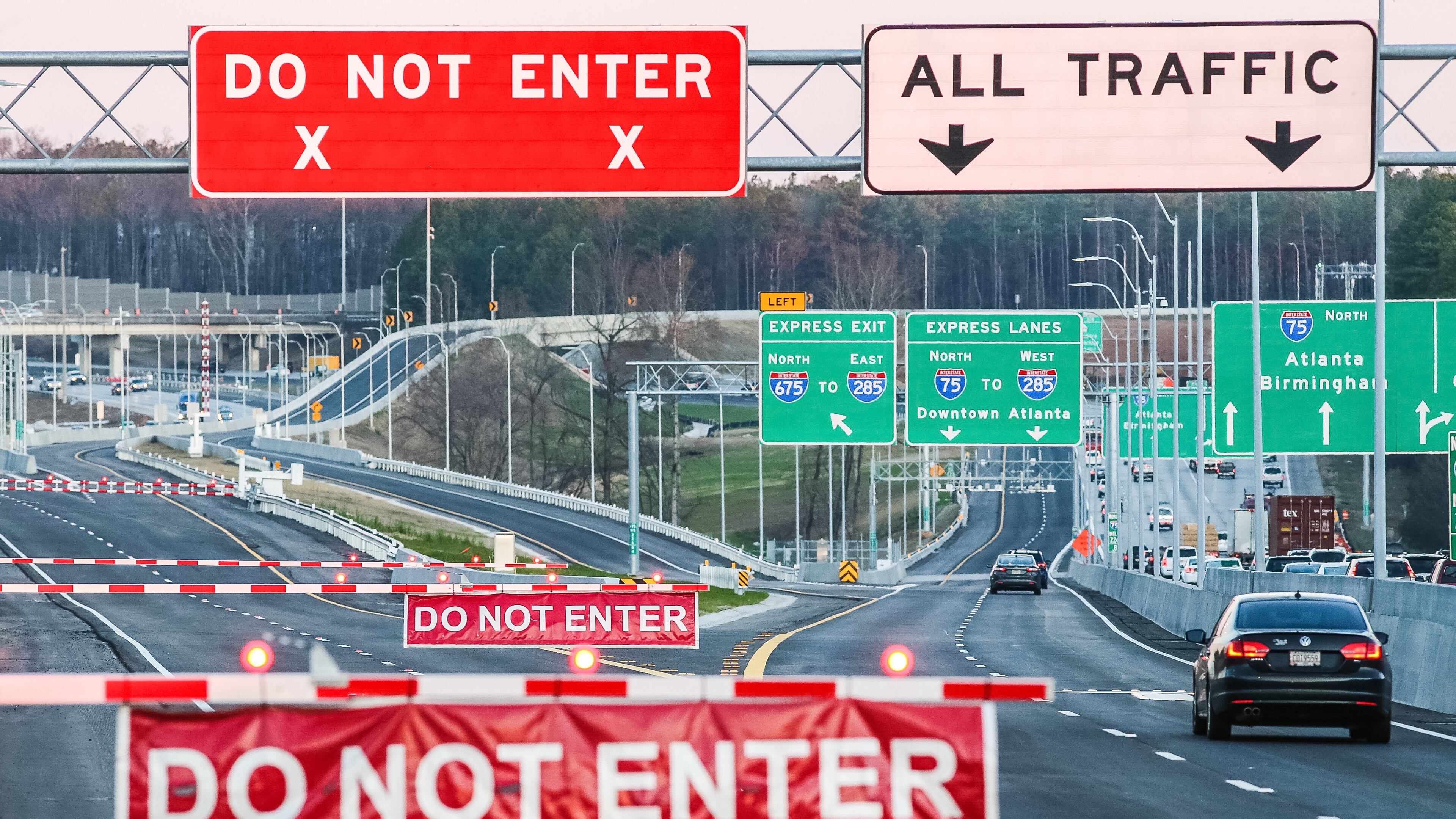 The I-75 South Metro Express Lanes in Henry County have surpassed predictions for volume. AJC file photo