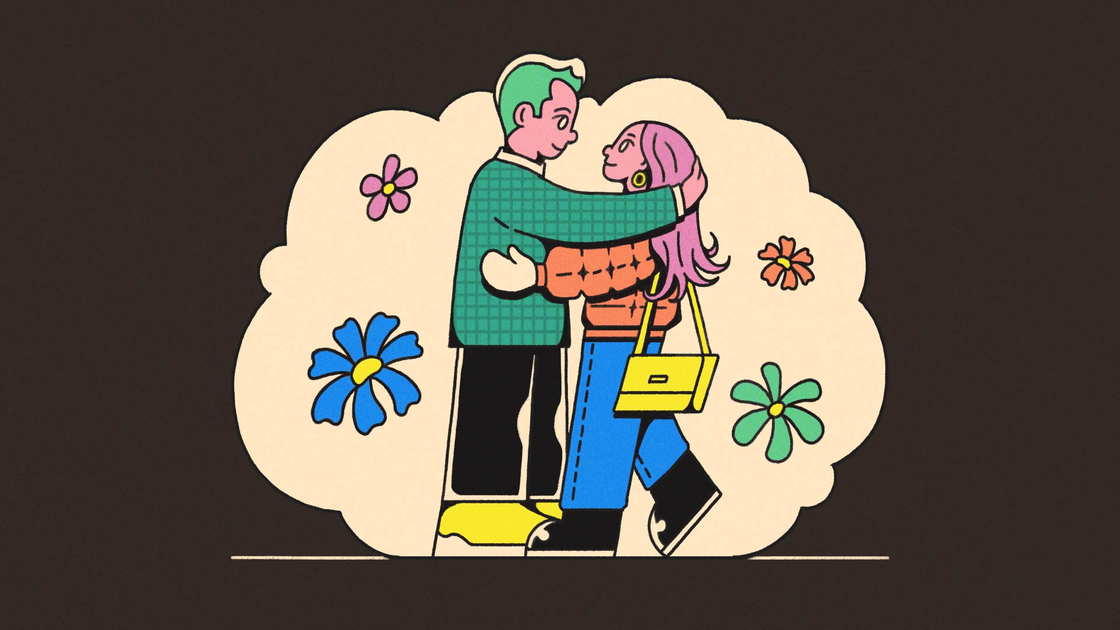 To be more mindful in your relationship, make sure you are taking time to pause and reflect on your thoughts and emotions throughout each day. (Illustration: Broly Su/AJC)