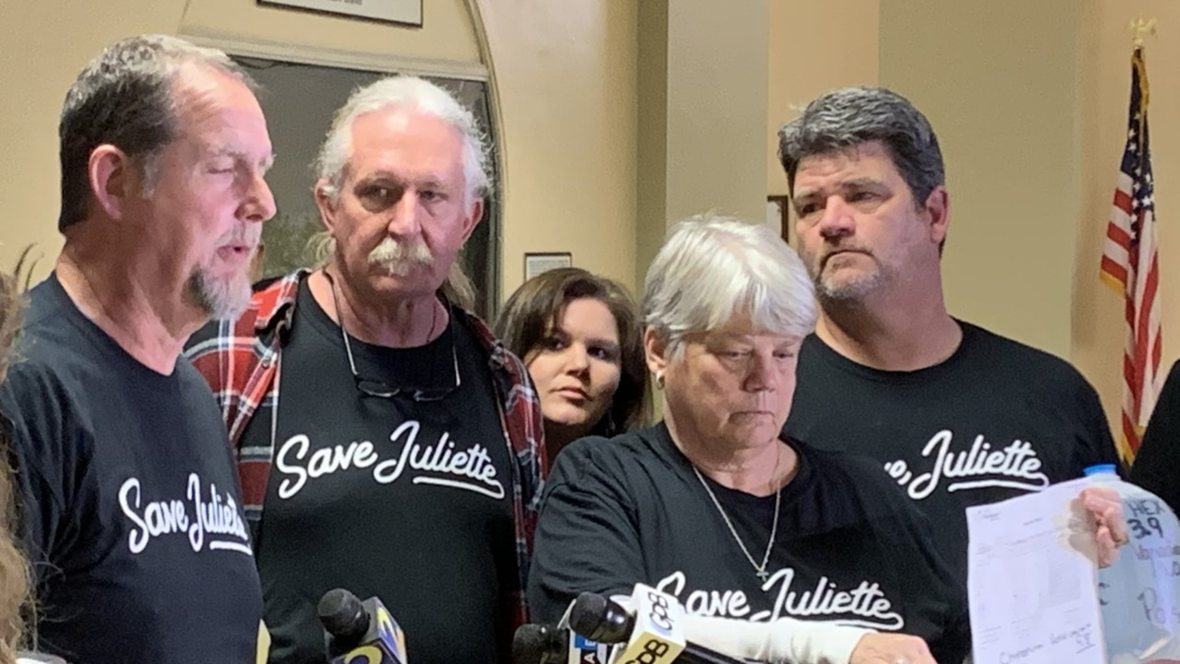 Mike Pless (from left, foreground), Kim Brock, Gloria Hammond and Karl Cass, all residents of Juliette, visited the state Capitol on Monday to connect with lawmakers and ask them to support bills that would require coal ash to be stored in lined landfills at Georgia Power plants across the state. NEDRA RHONE / NEDRA.RHONE@AJC.COM